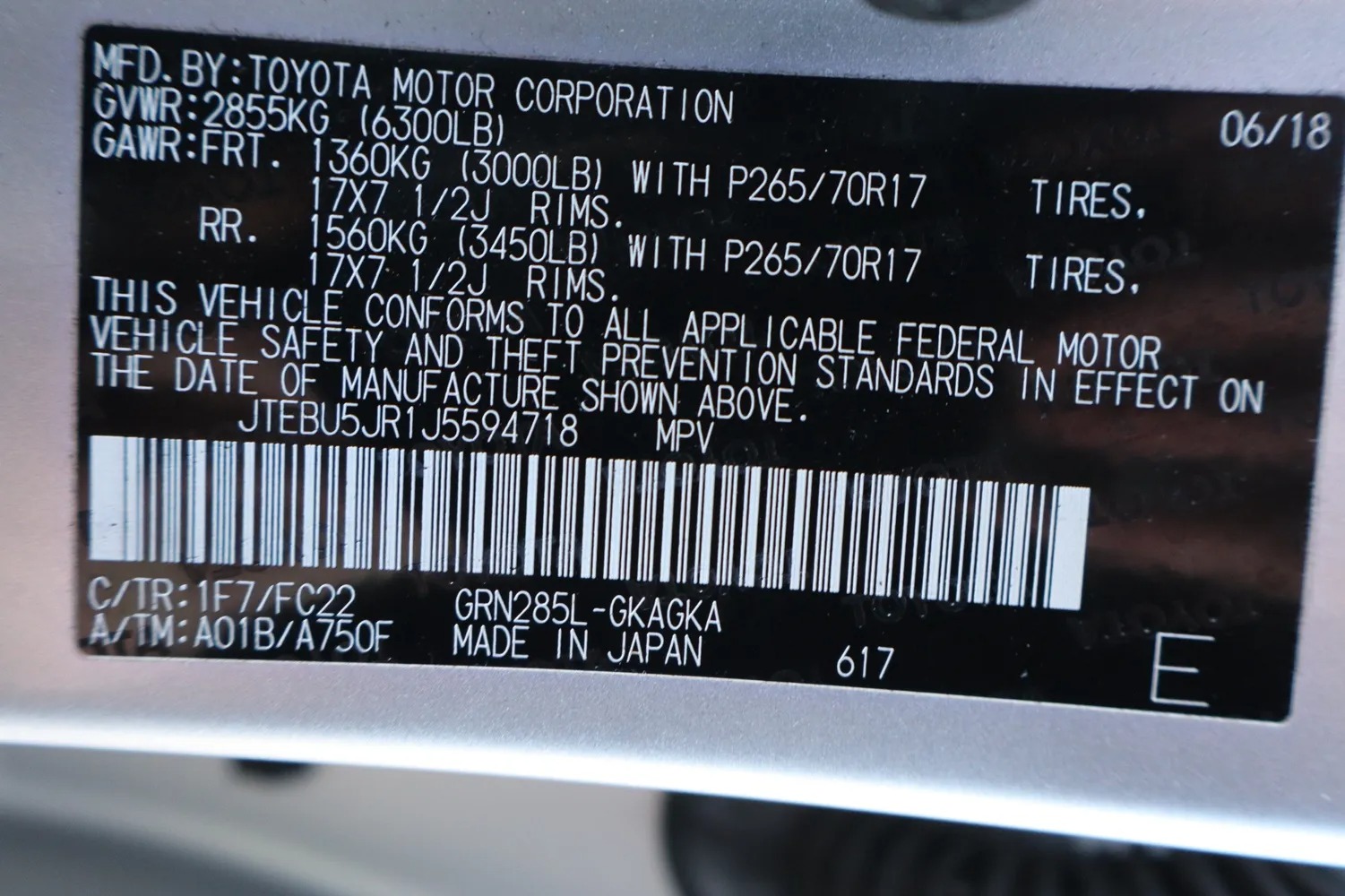 2018 Toyota 4Runner TRD Off-Road