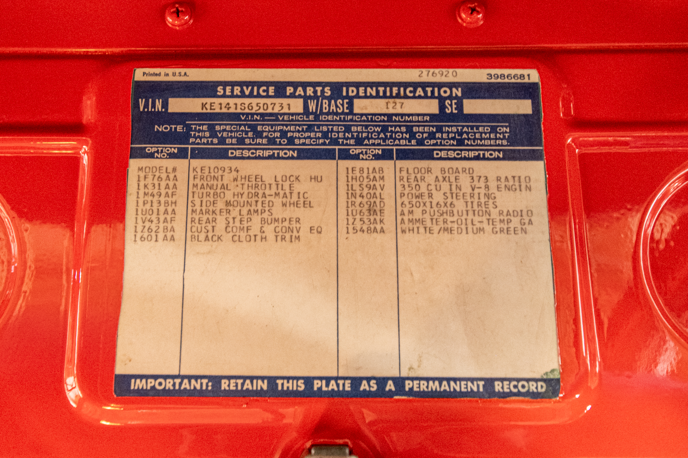 Frame-Off Restored 1971 Chevrolet K10