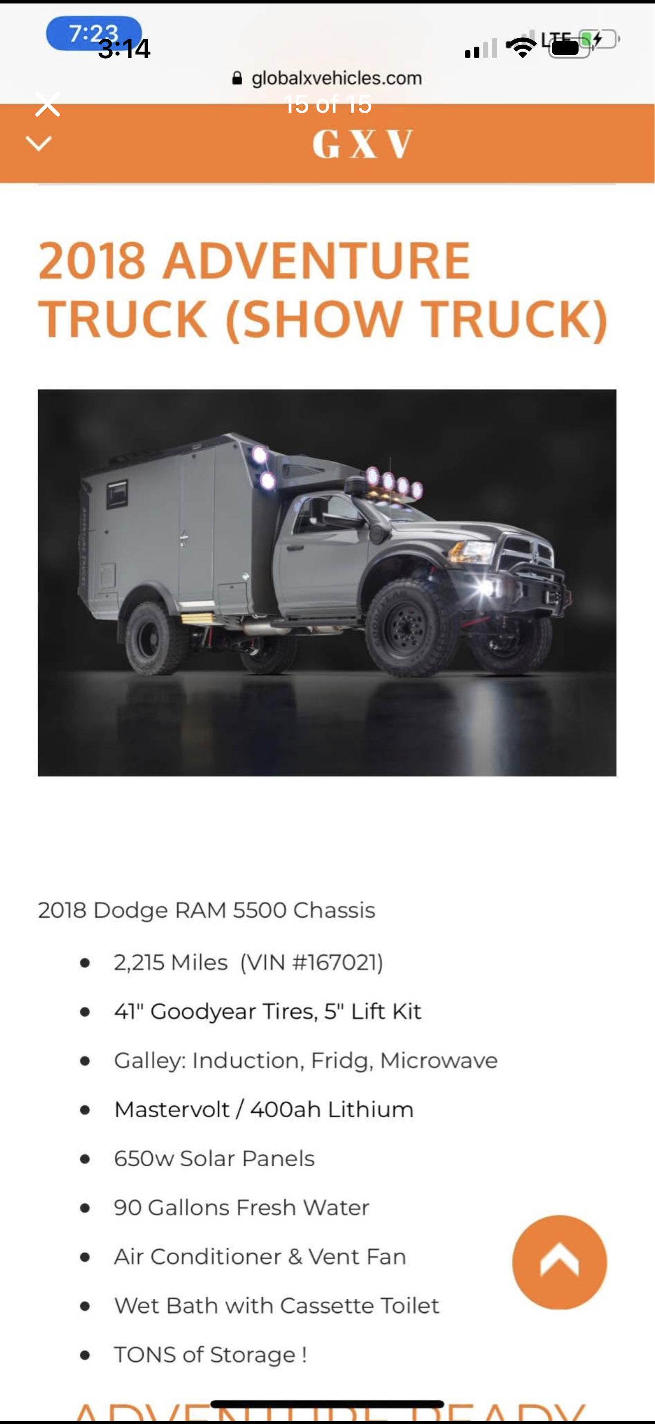 2018 Dodge Ram 5500 Expedition Vehicle