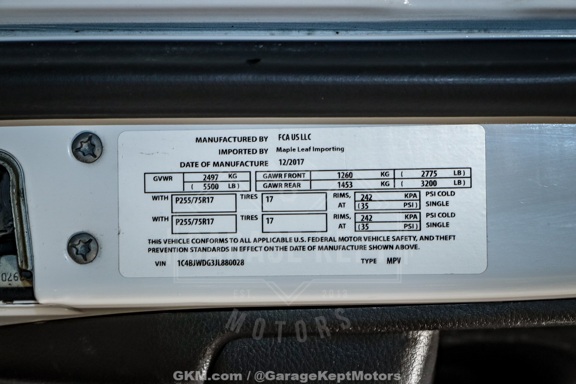 2018 Jeep Wrangler JK Unlimited Sport