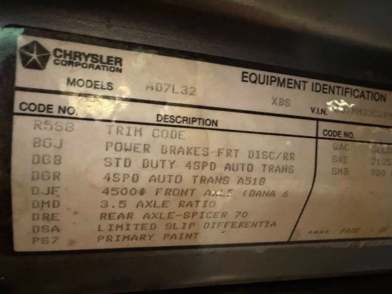 1993 Dodge Ram W350 LE