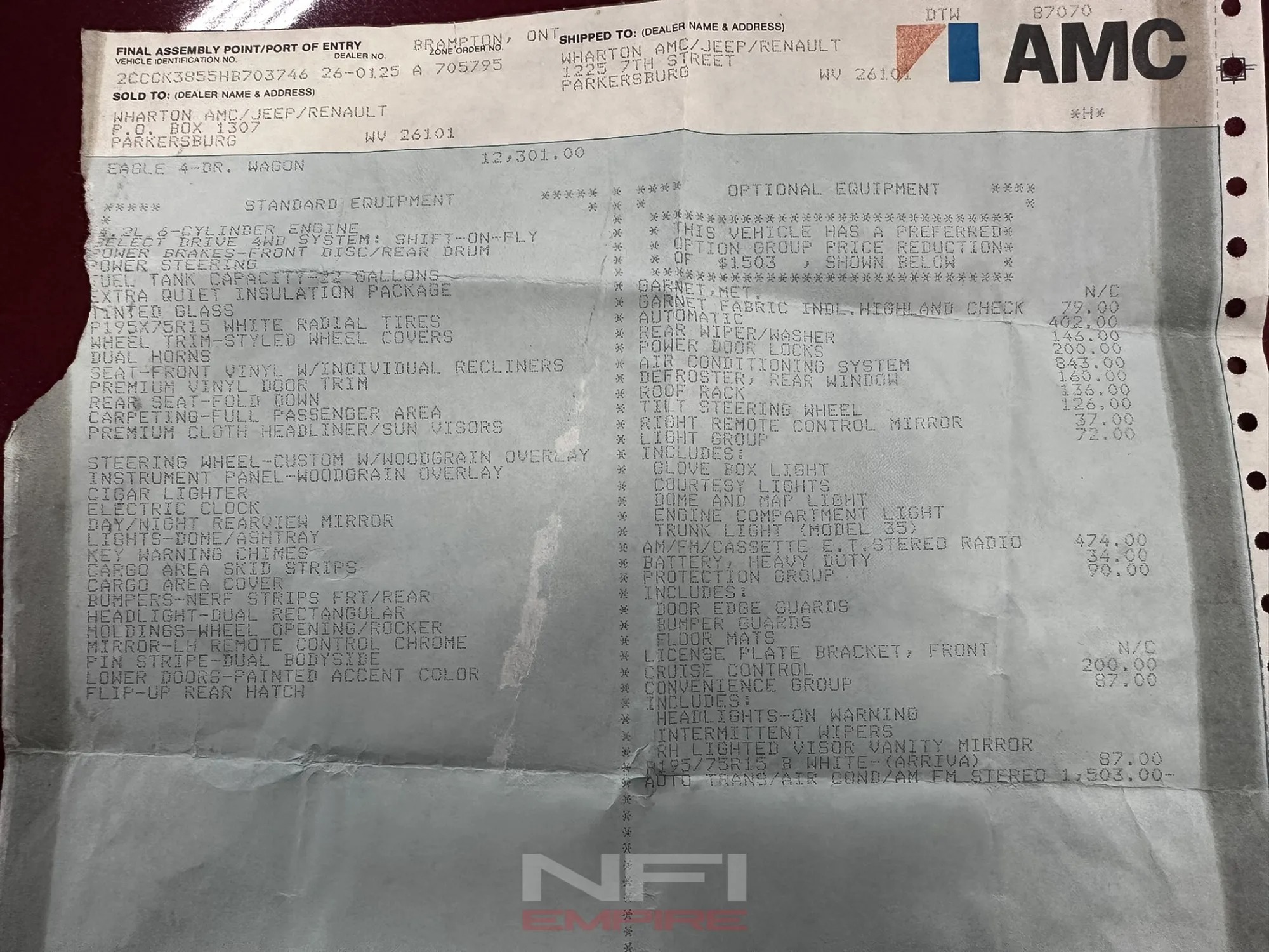 1987 AMC Eagle 30 4WD Limited