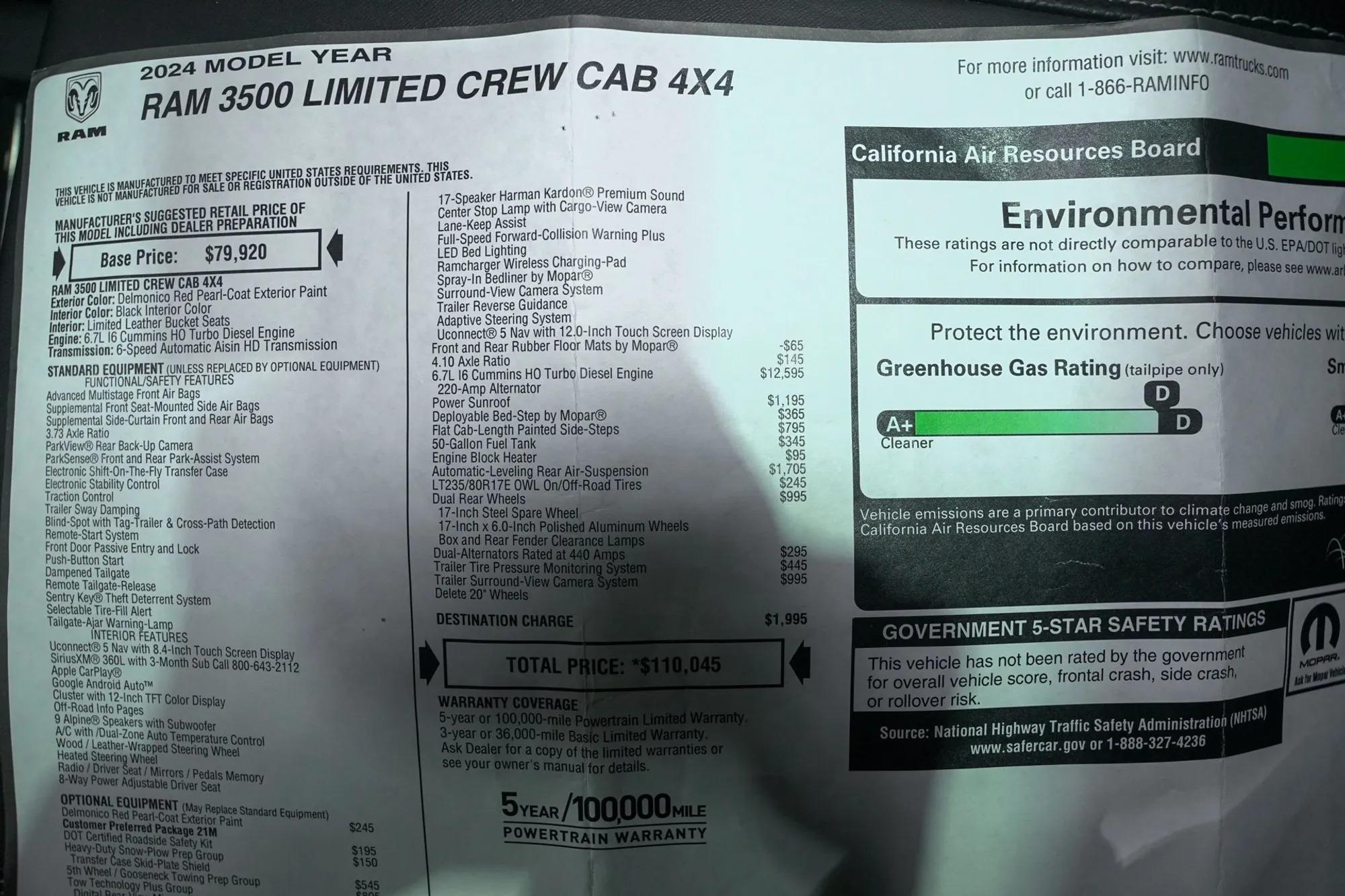 2024 RAM 3500 Limited