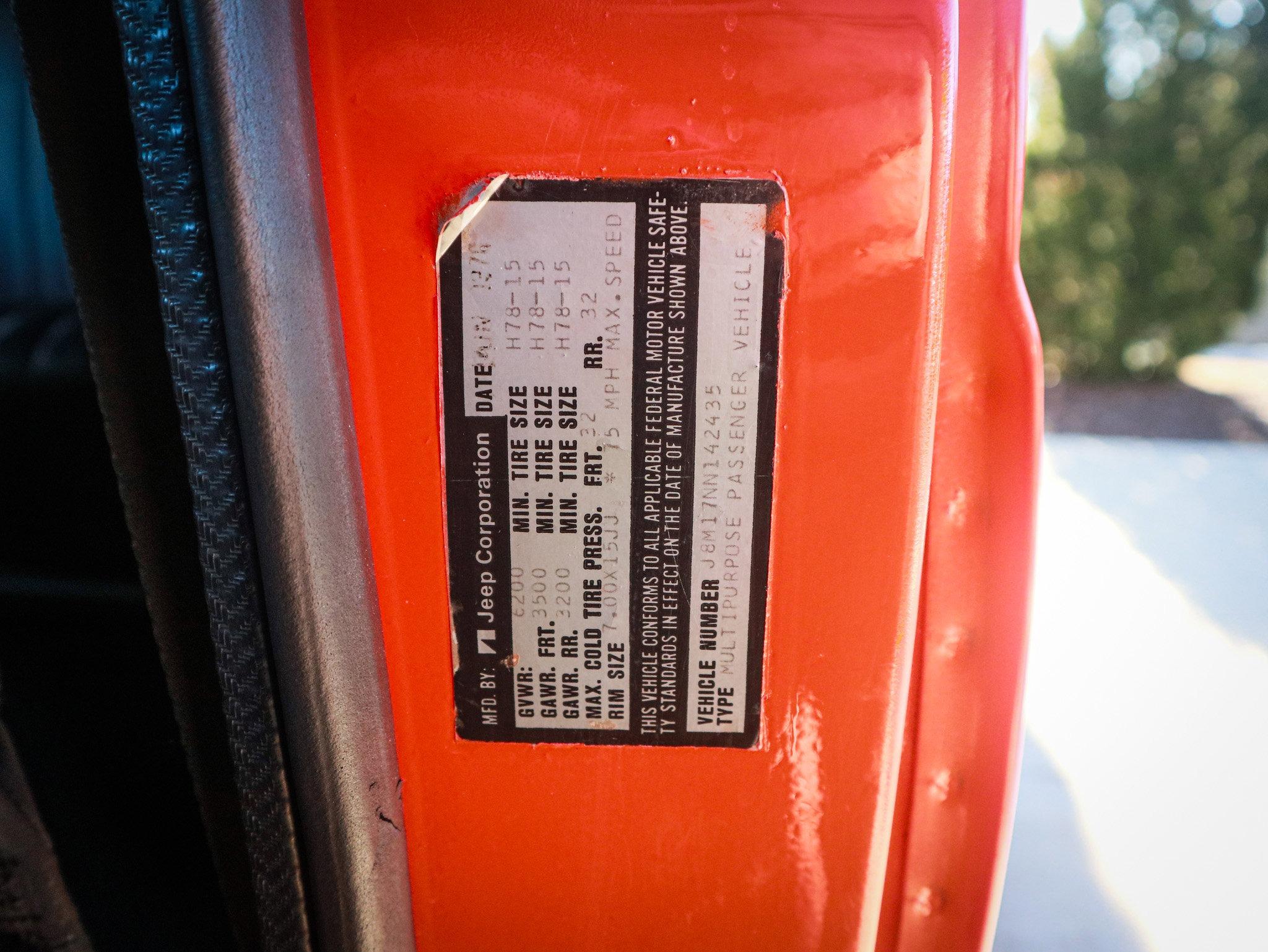 1978 Jeep Cherokee Chief