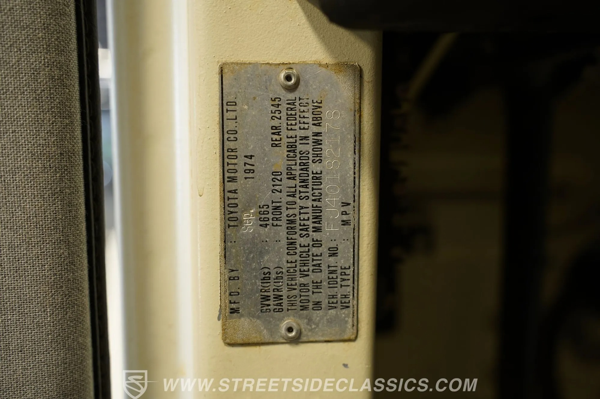 1974 Toyota Land Cruiser FJ40