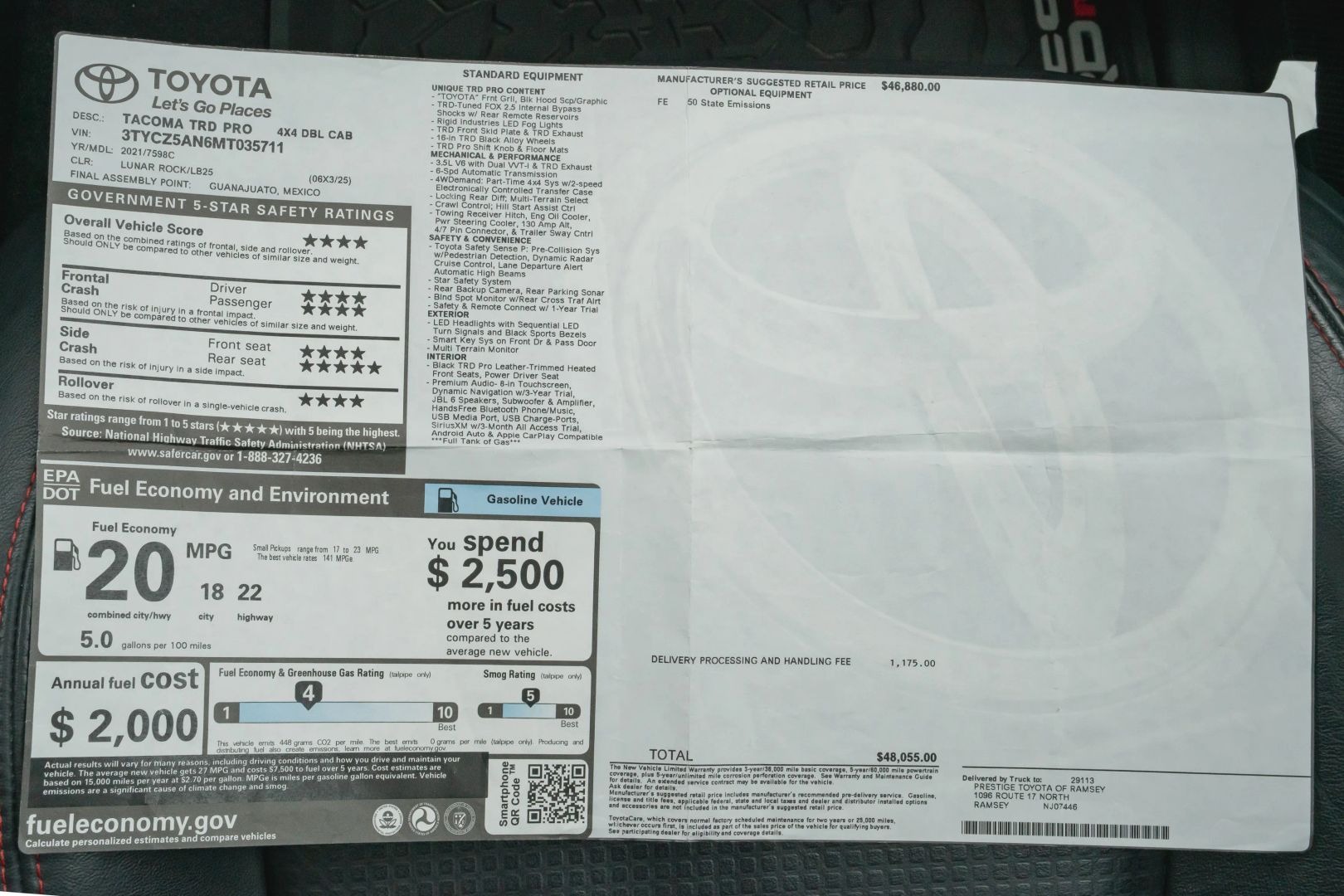 2021 Toyota Tacoma TRD PRO