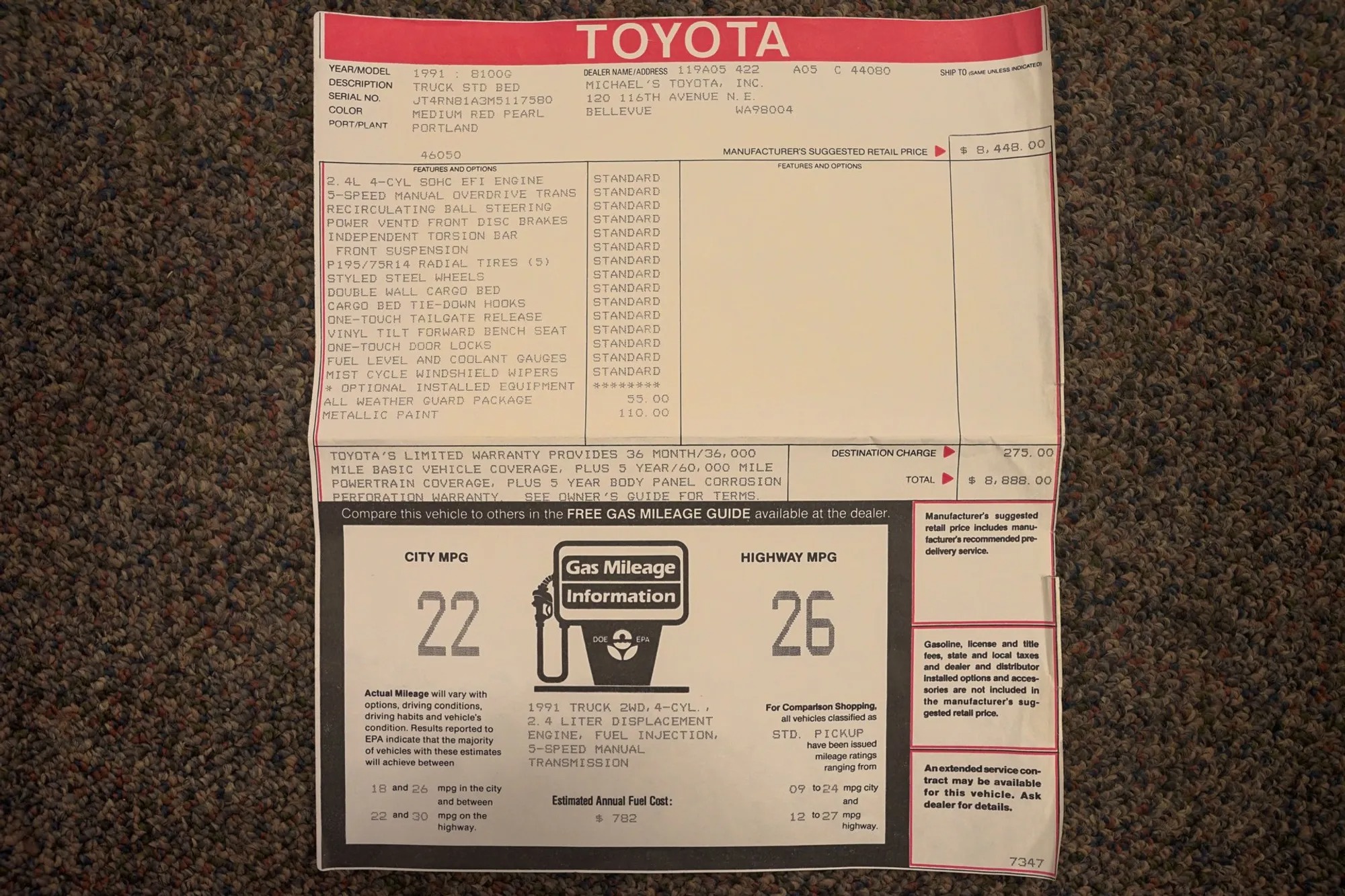 1991 Toyota Pickup