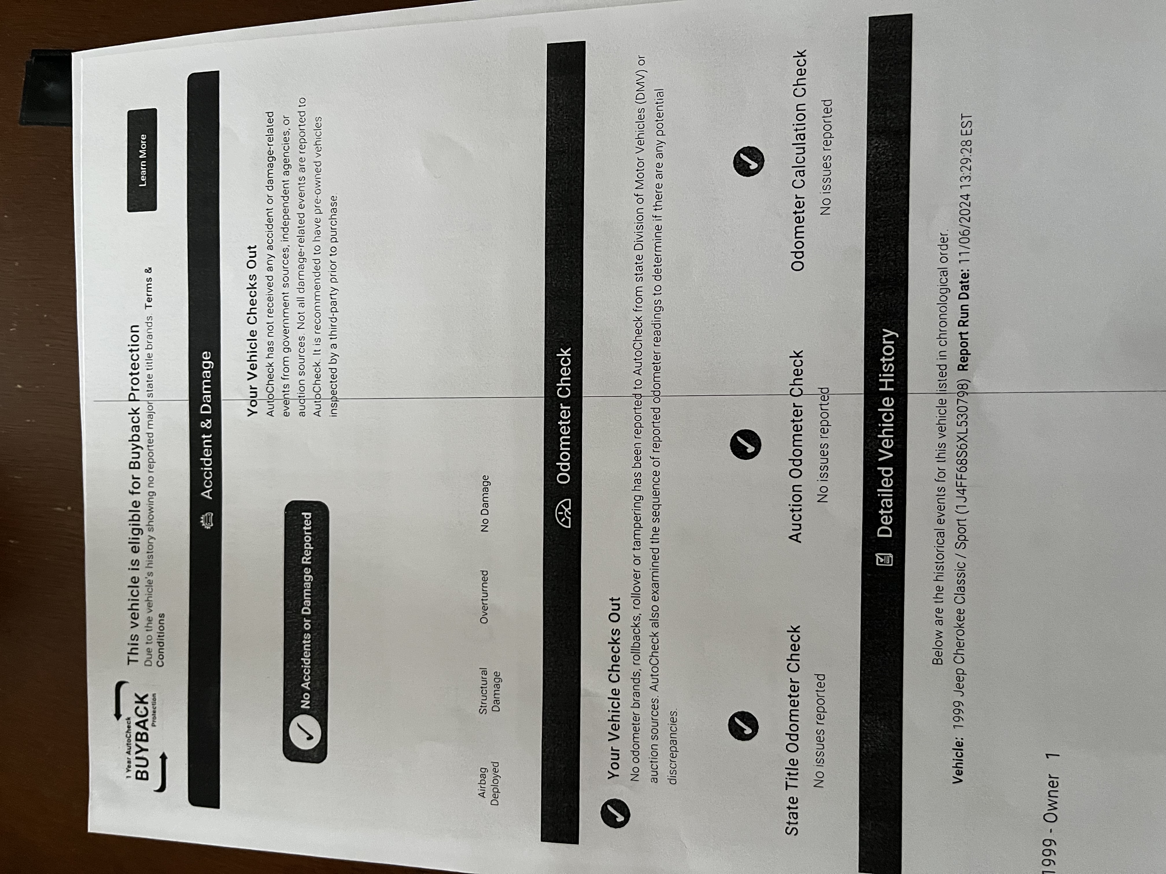 1999 Jeep Cherokee Classic