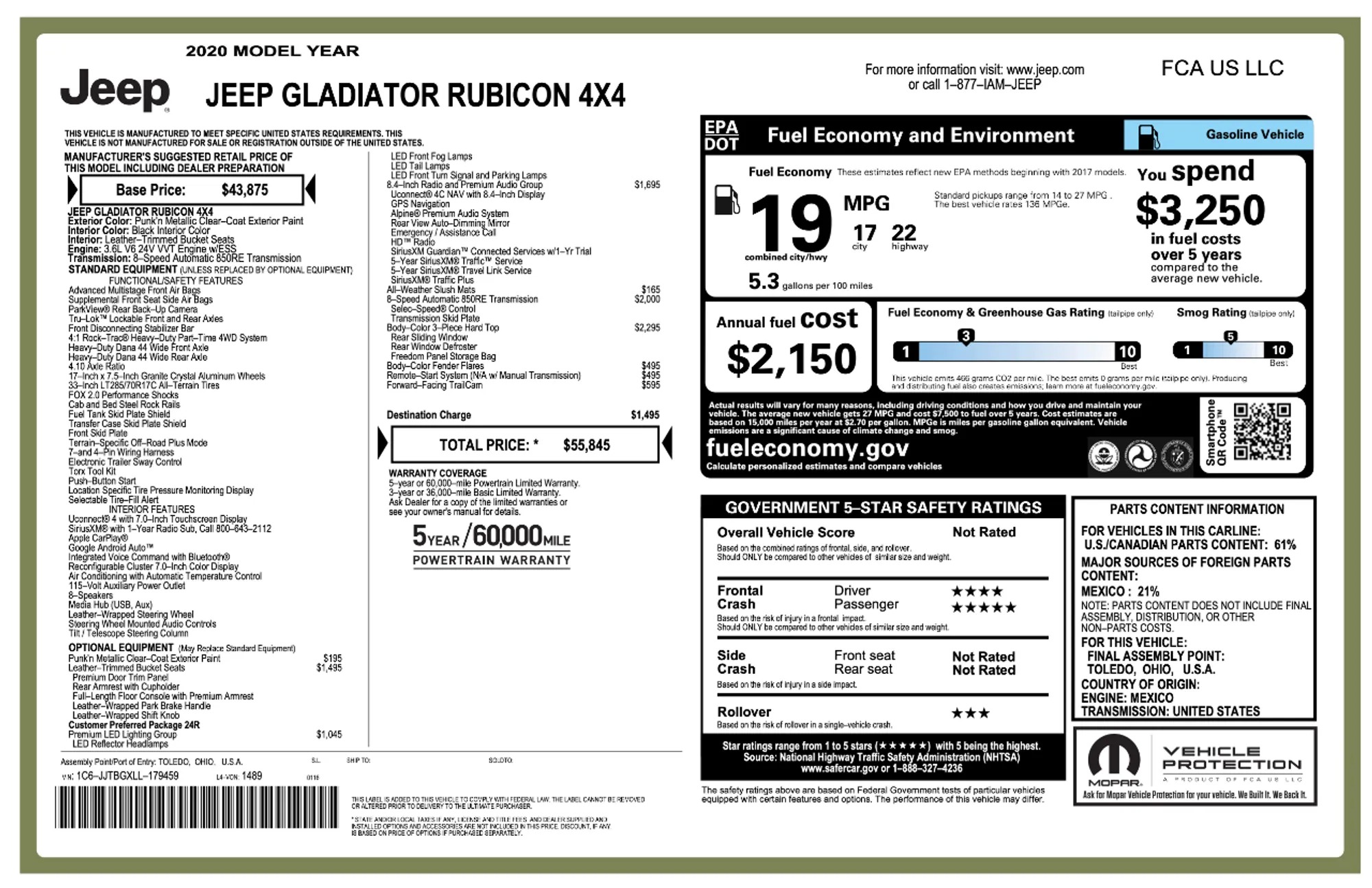 2020 Jeep Gladiator Rubicon