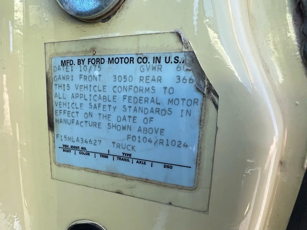 1976 Ford F-150 Ranger XLT