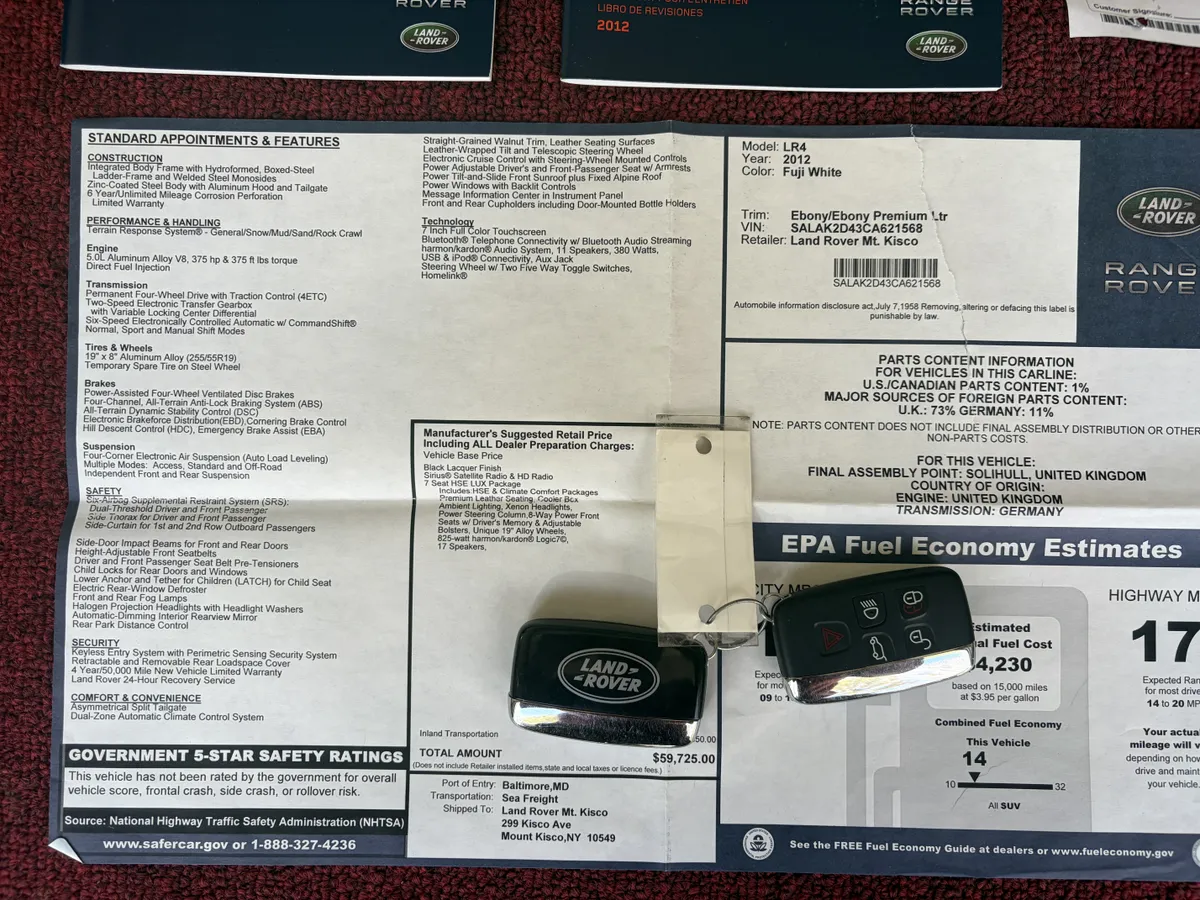 22k-Mile 2012 Land Rover LR4