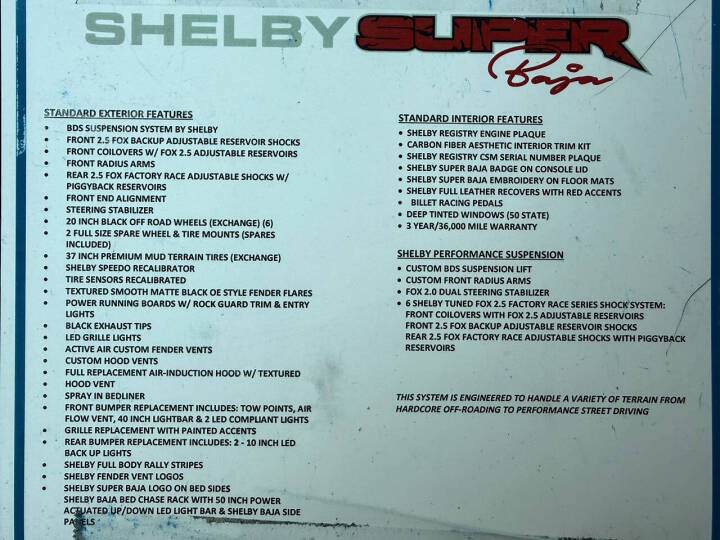 2024 Ford F-250 Shelby Super Baja