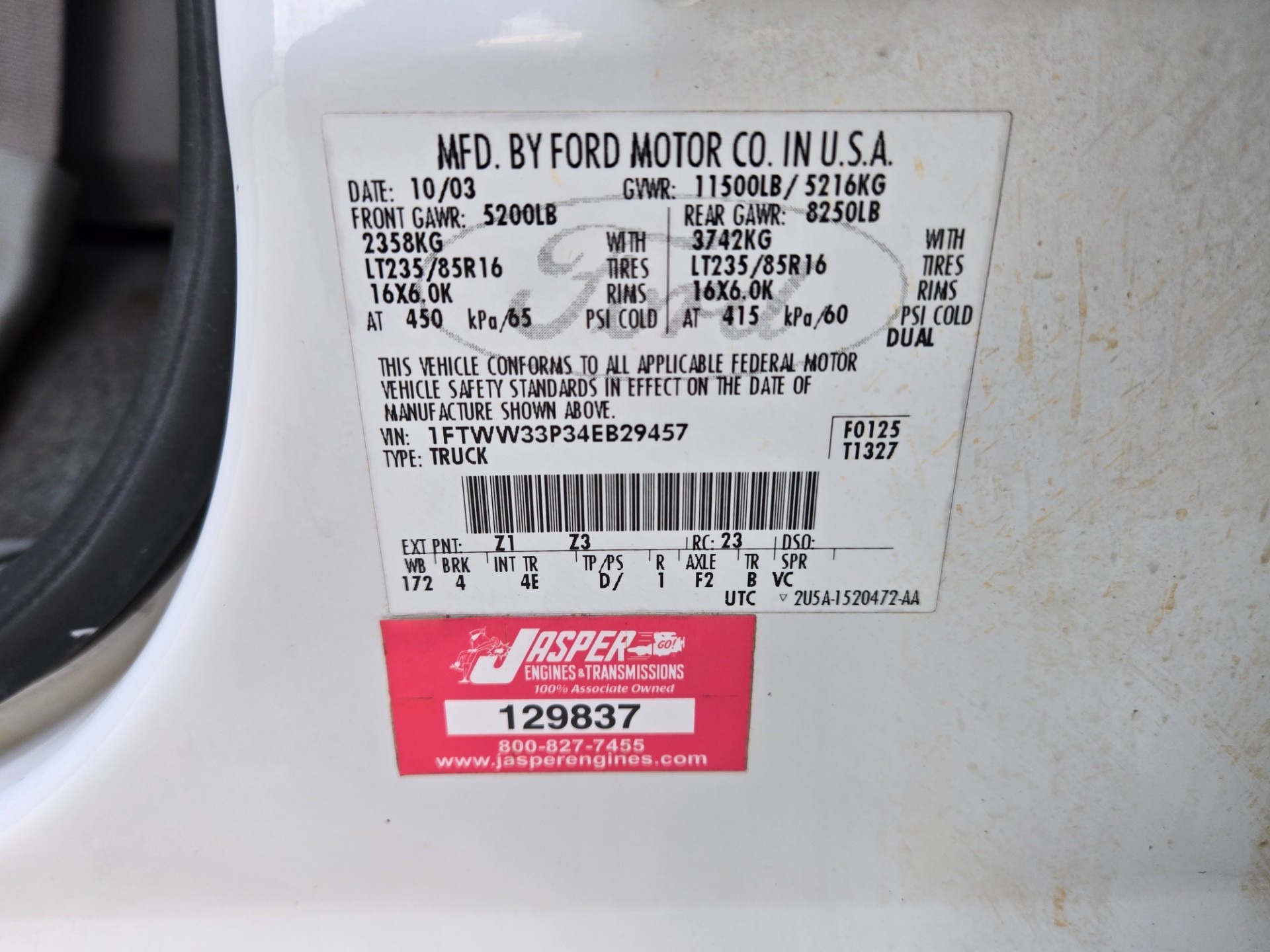 2004 Ford F-350 Super Duty Lariat