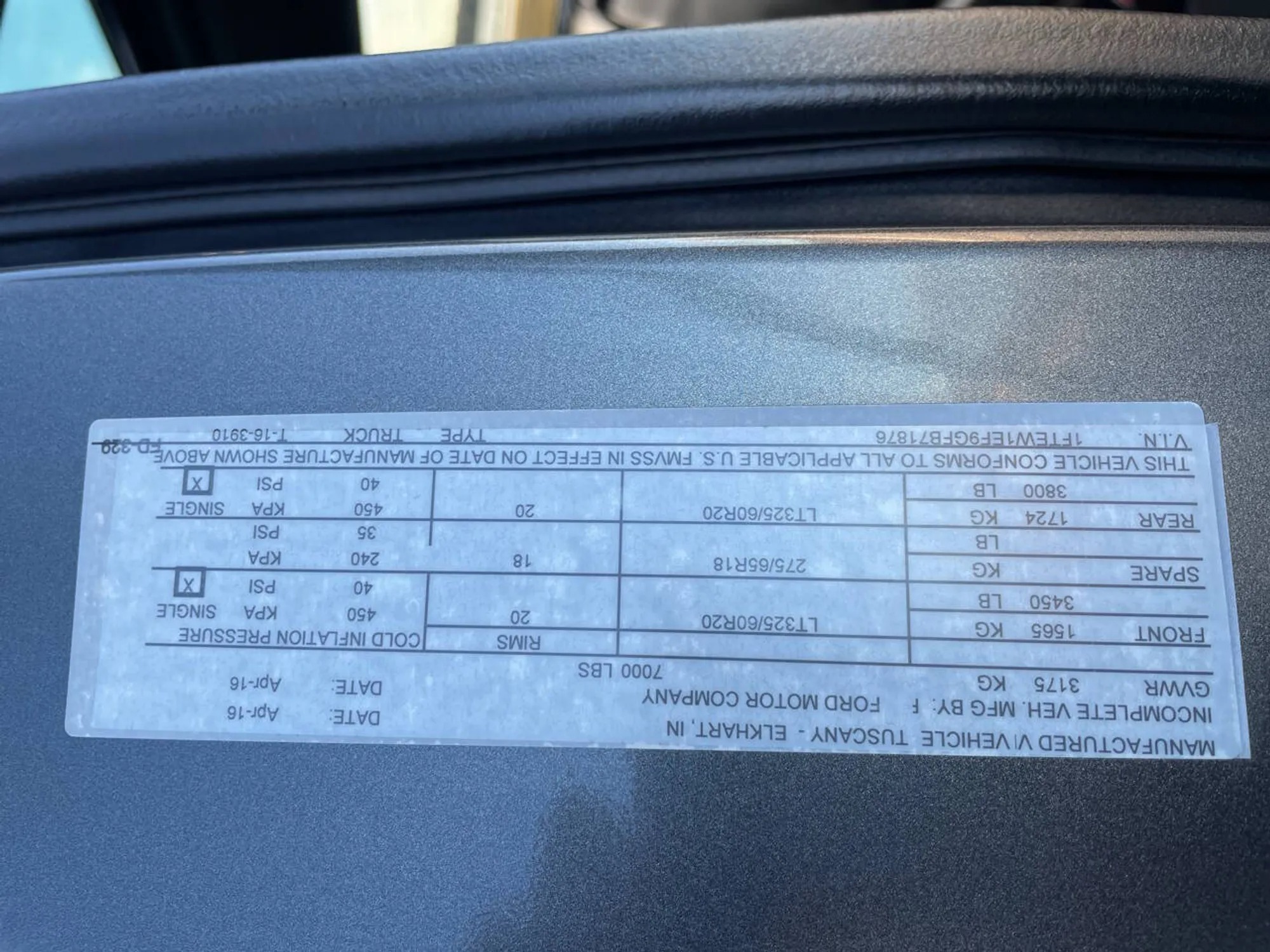 2016 Ford F-150 Lariat