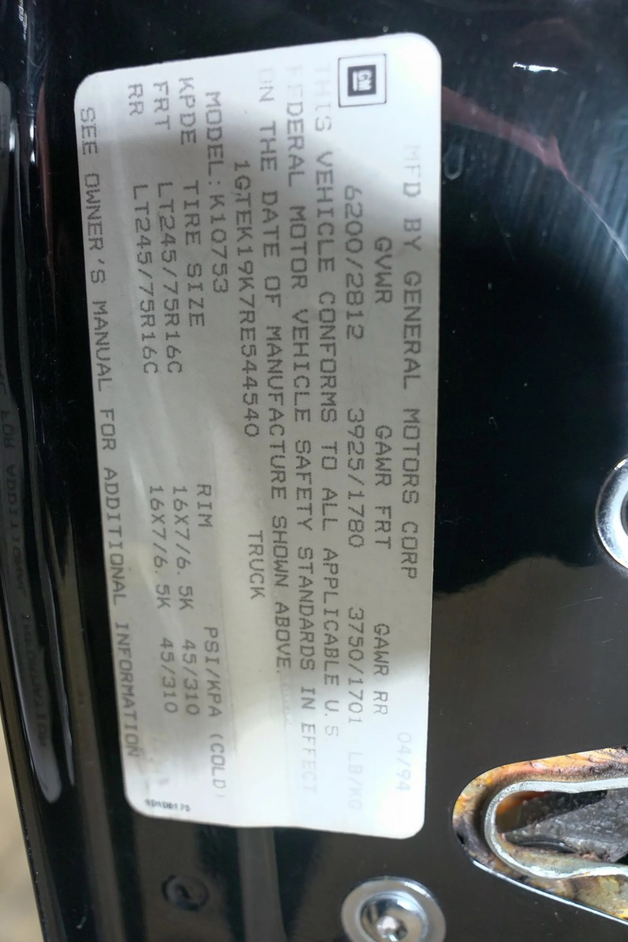 1994 GMC Sierra 1500 SLE 4×4