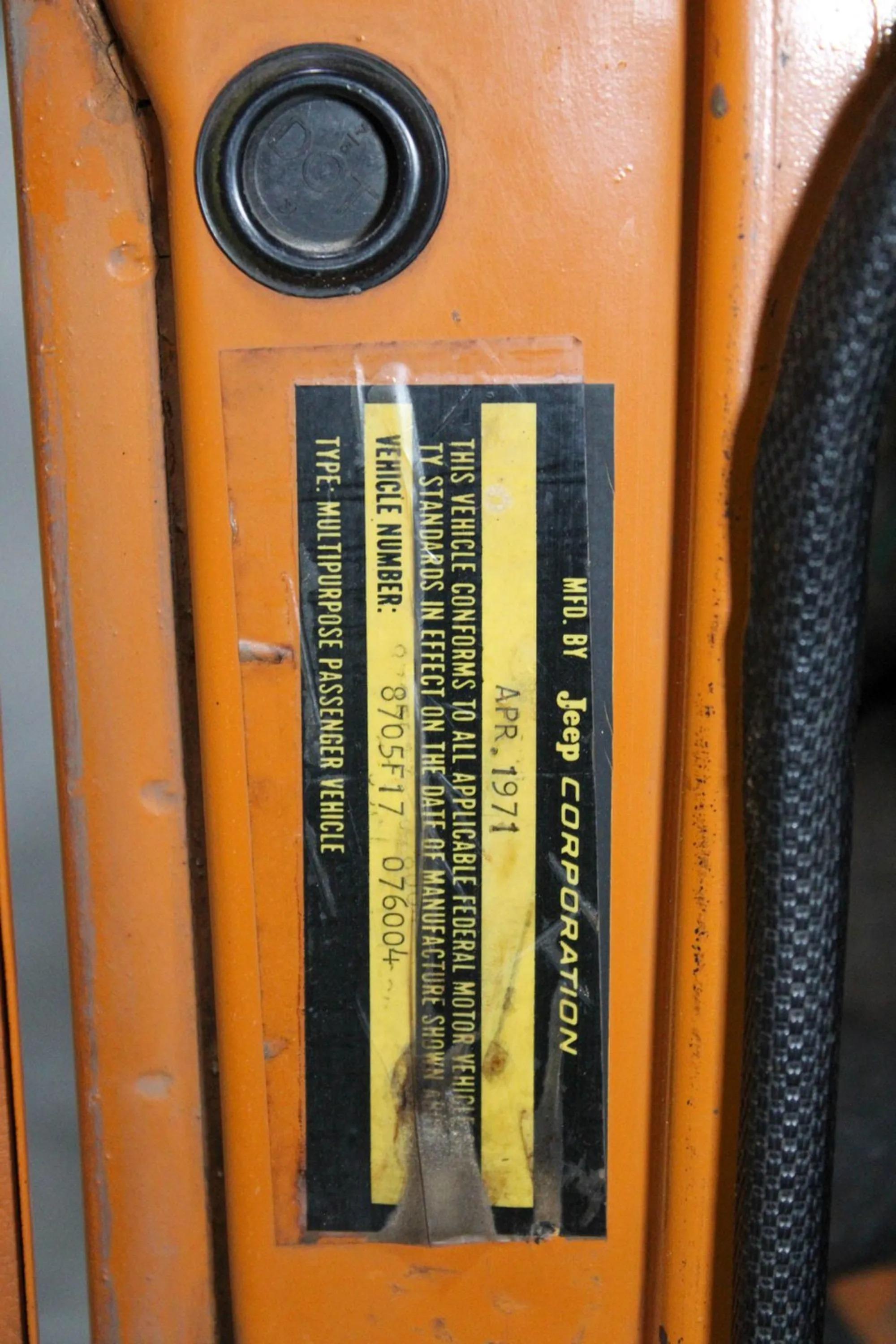 1971 Jeep Jeepster SC-1 Sport Commando