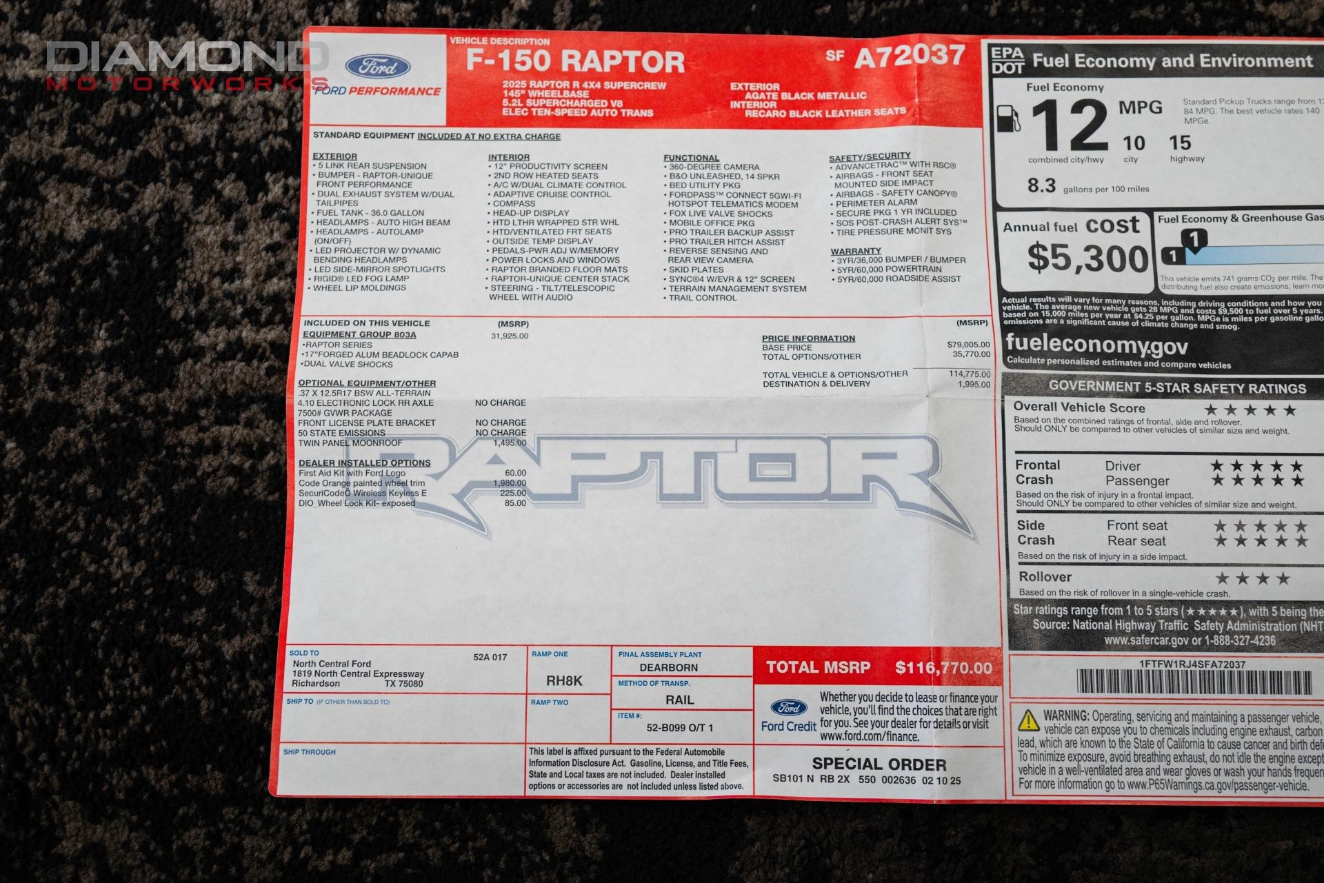 2025 Ford F-150 Raptor R