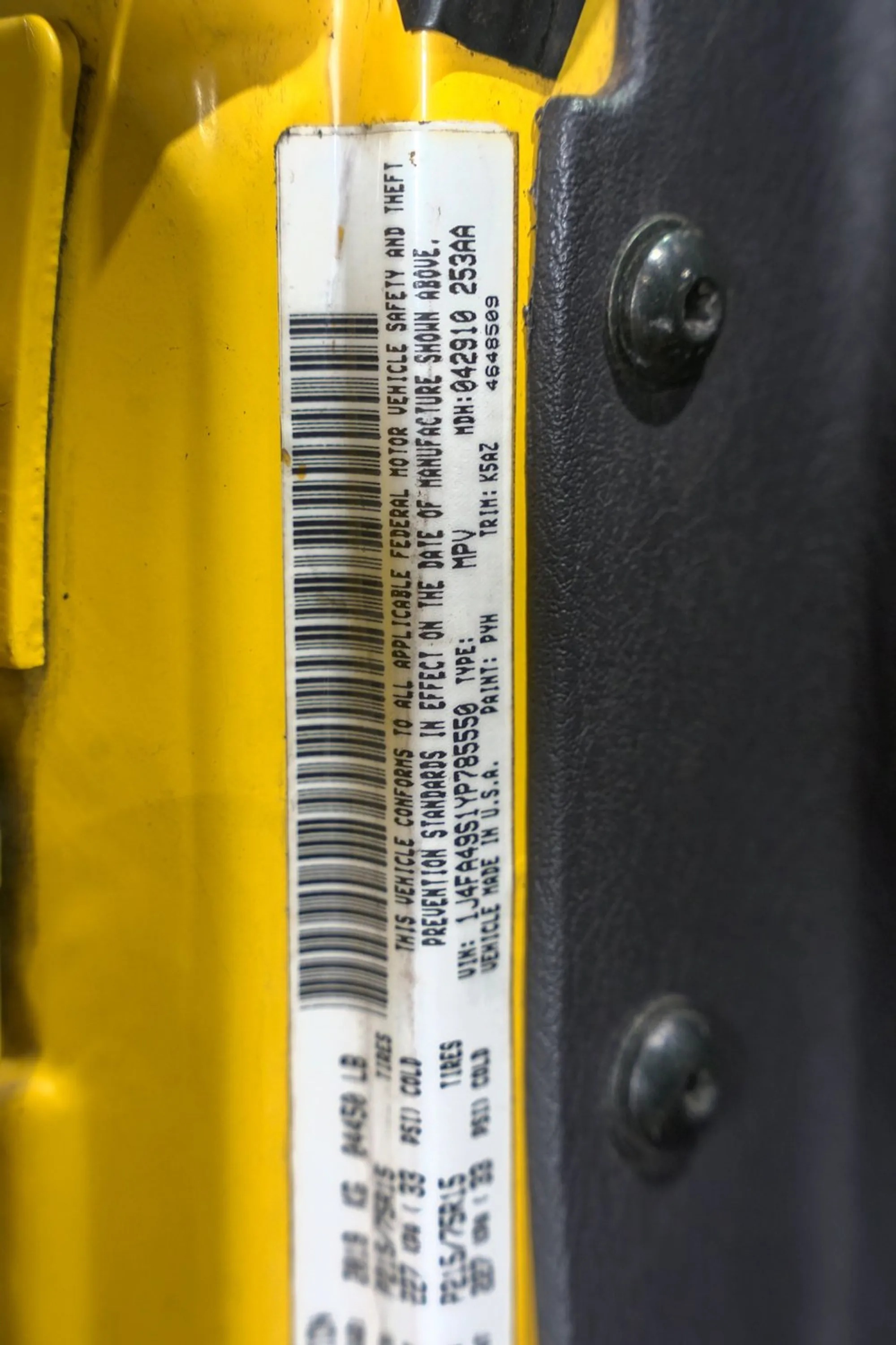 2000 Jeep Wrangler Sport