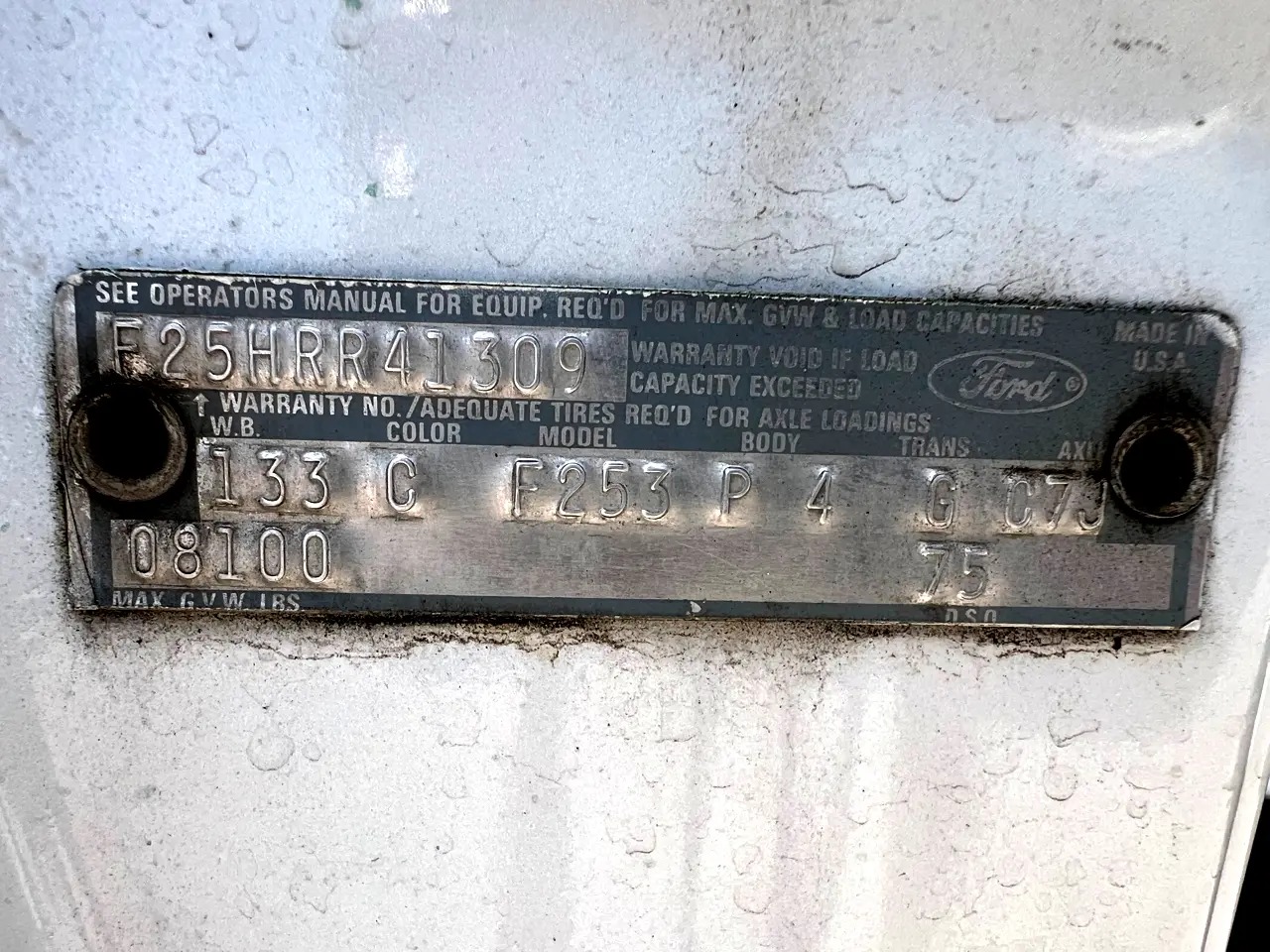 1973 Ford F-250 XLT Supercab