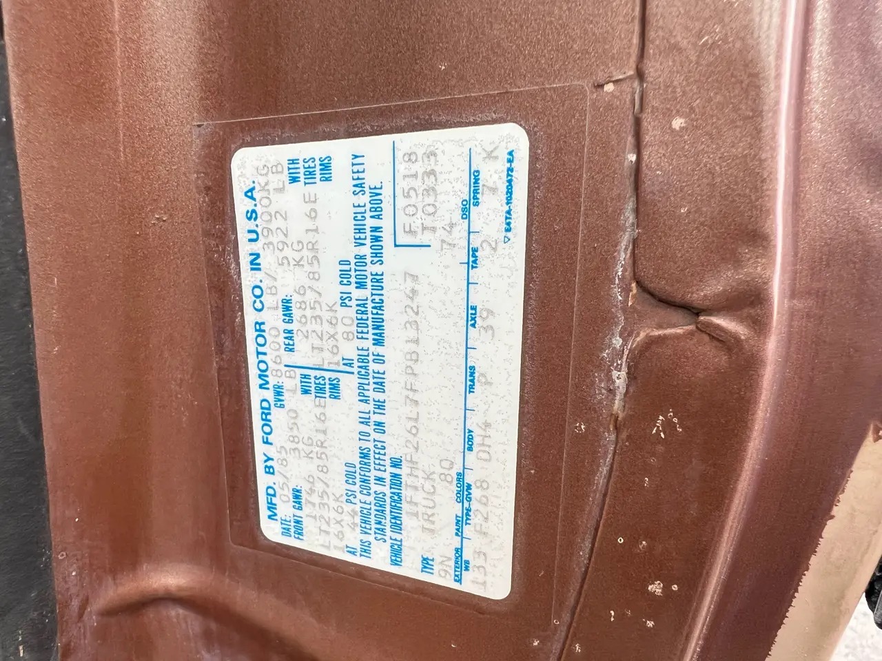 1985 Ford Pickup F-250 Styleside