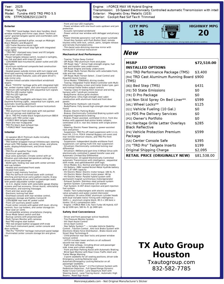 Modified 2025 Toyota Tundra TRD Pro