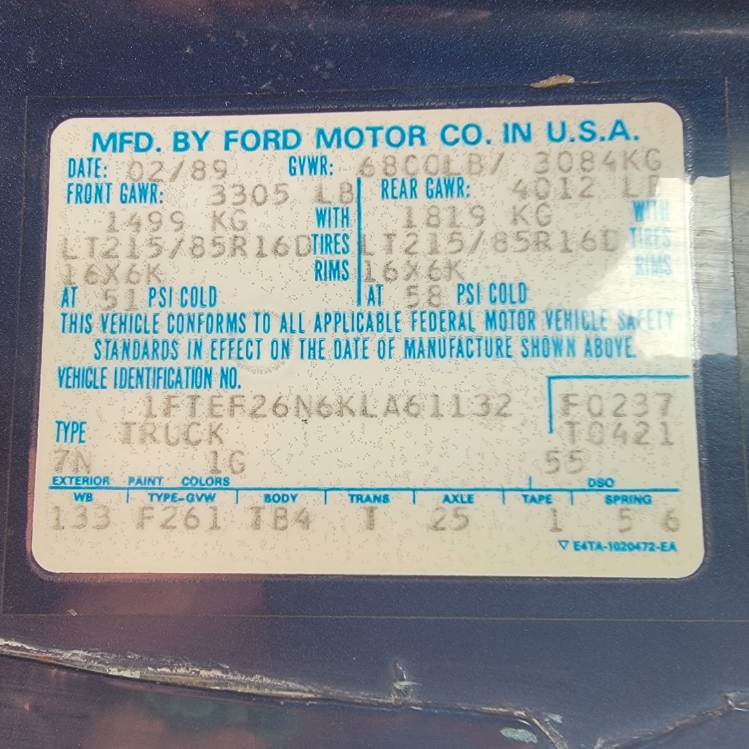 1989 Ford F-250 XLT Lariat