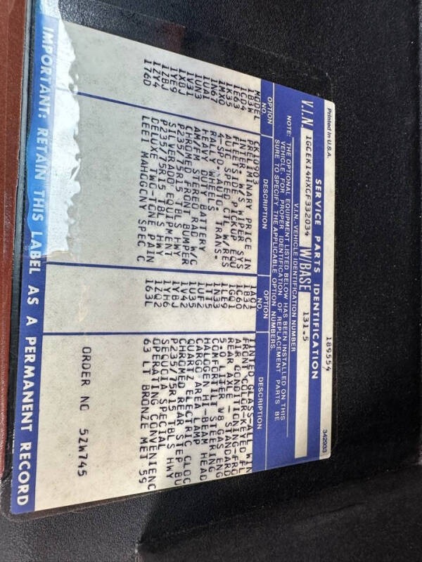 1982 Chevrolet K10 Silverado