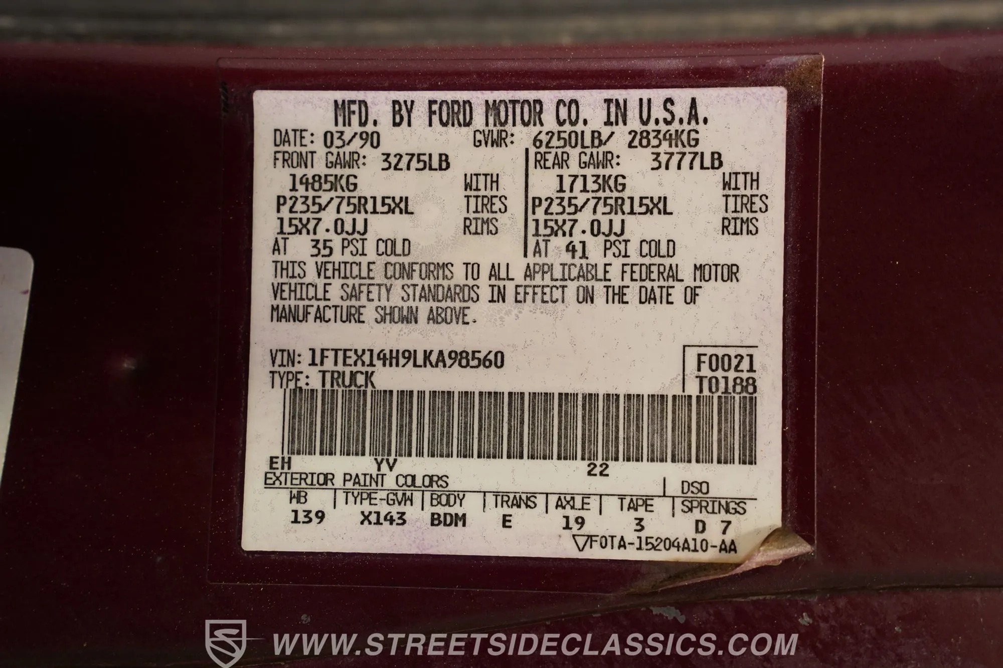 1990 Ford F-150 XLT Lariat