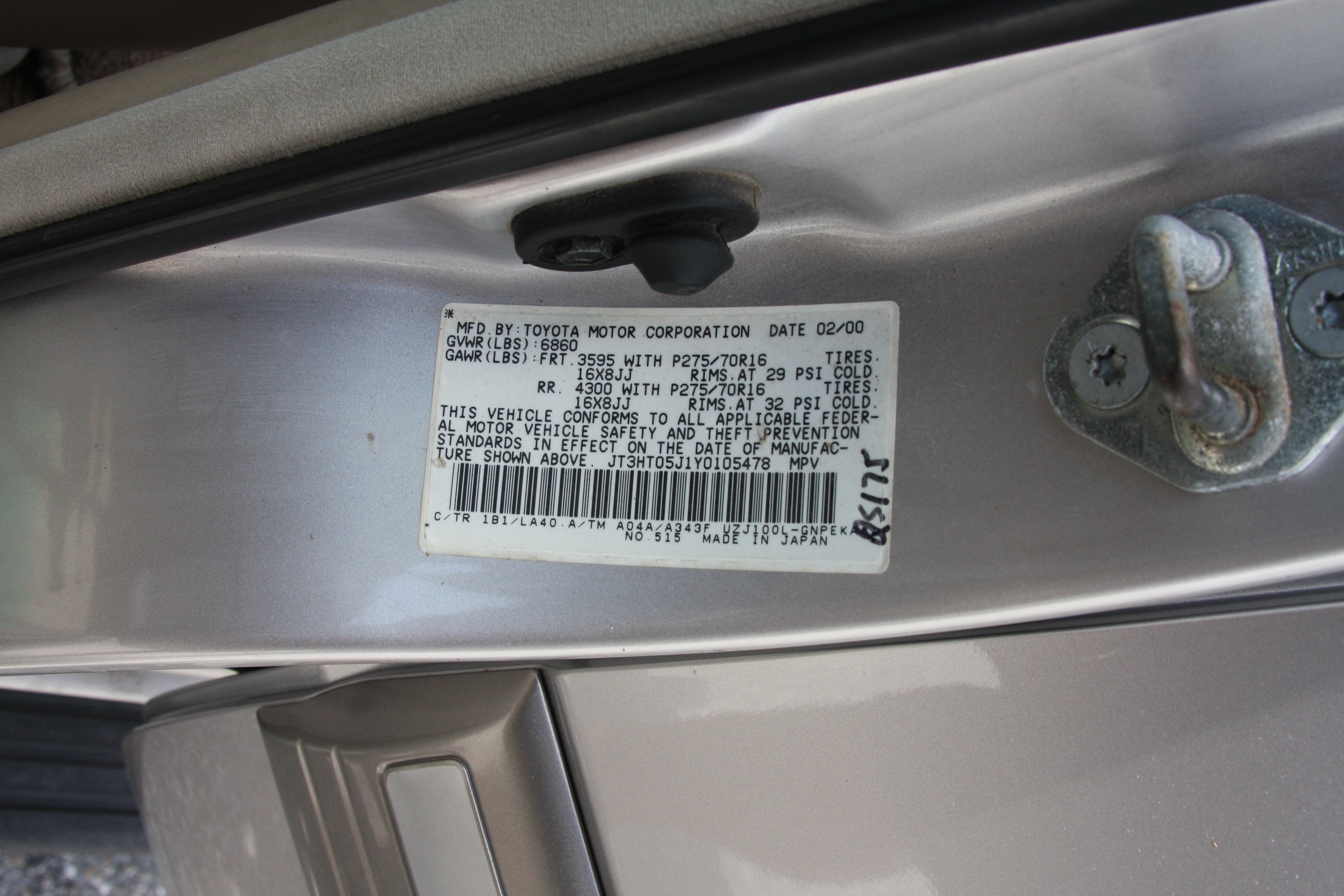 2000 Toyota Land Cruiser