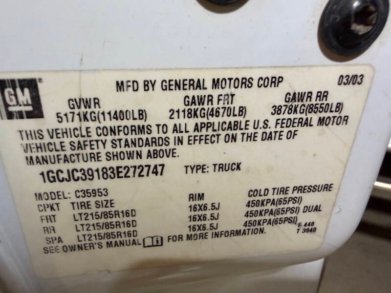 2003 Chevrolet Silverado 3500 LS