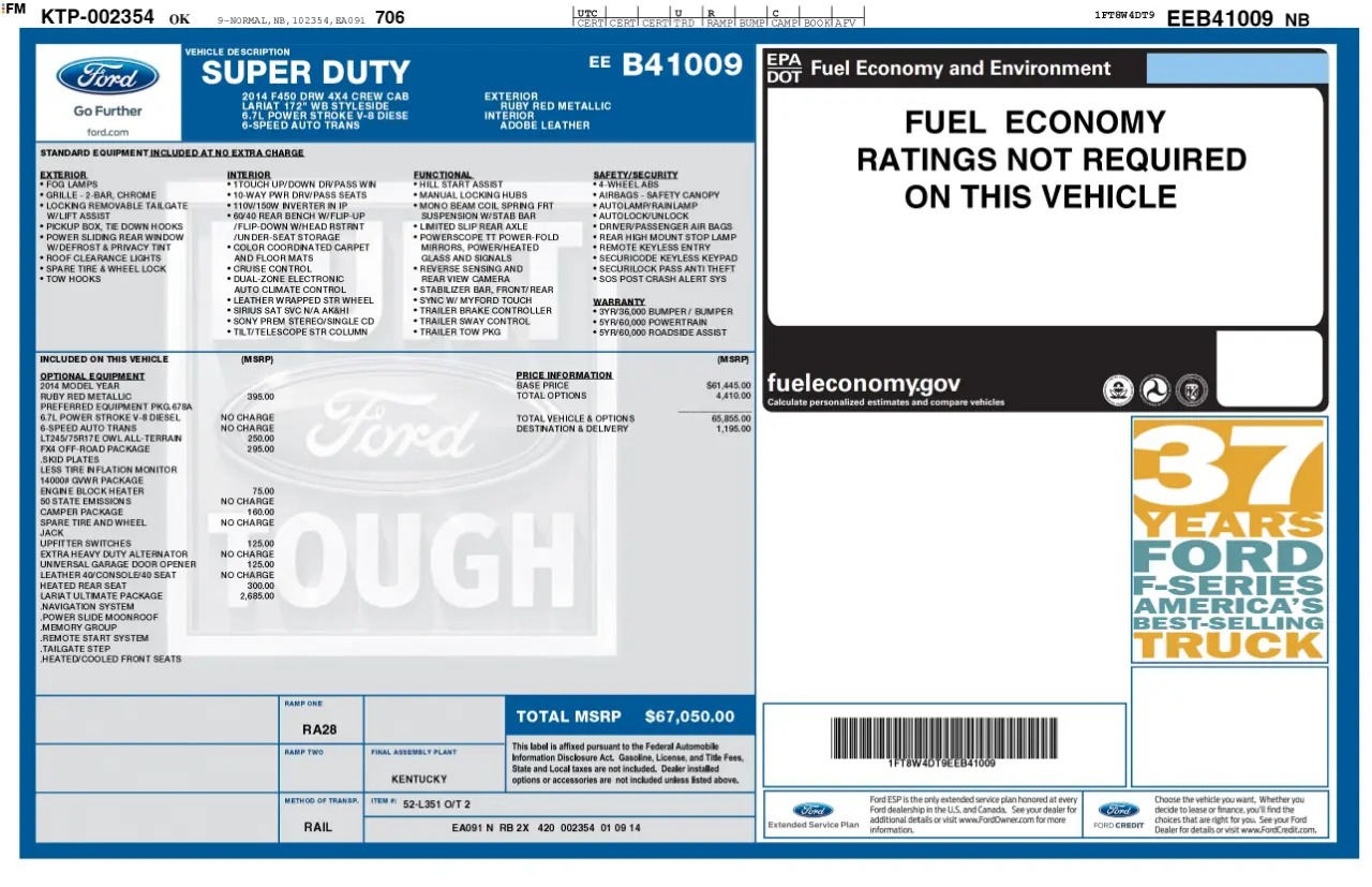 2014 Ford F-450 Super Duty Lariat