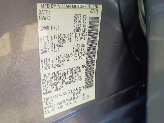 2016 Nissan Titan XD SV Diesel