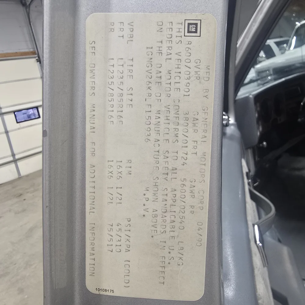 1990 Chevrolet Suburban 2500