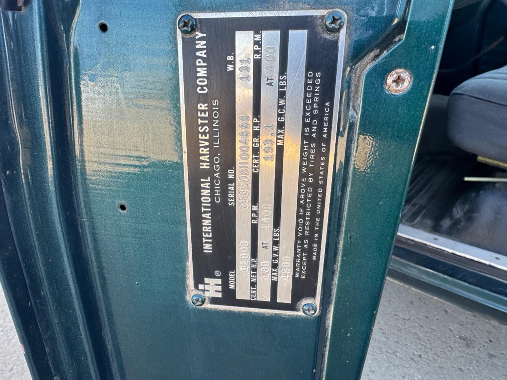 1970 International Harvester 1100D