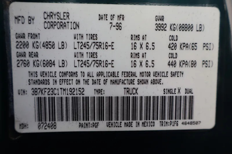 1996 Dodge Ram 2500 ST