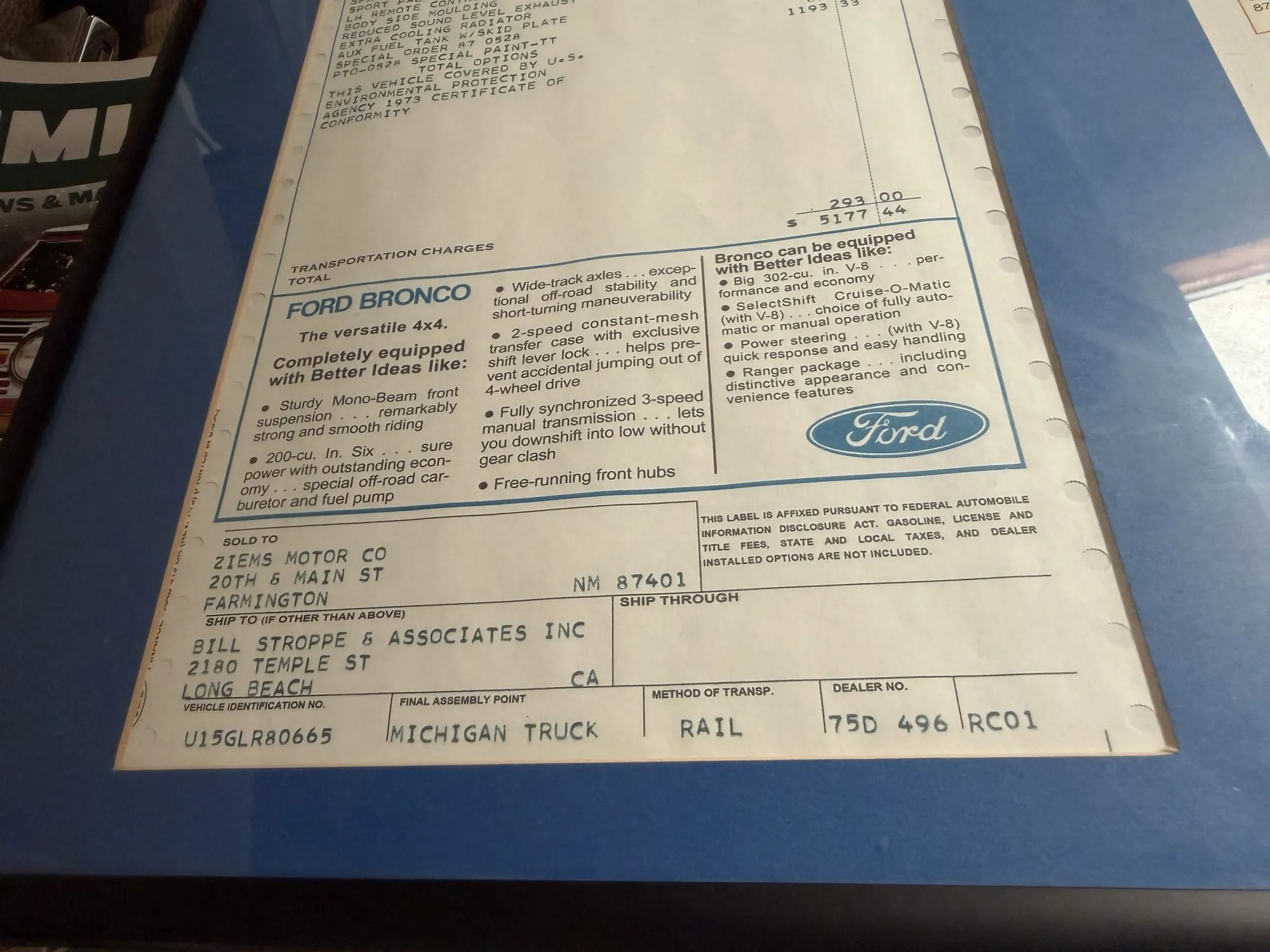 1973 Ford Baja Bronco