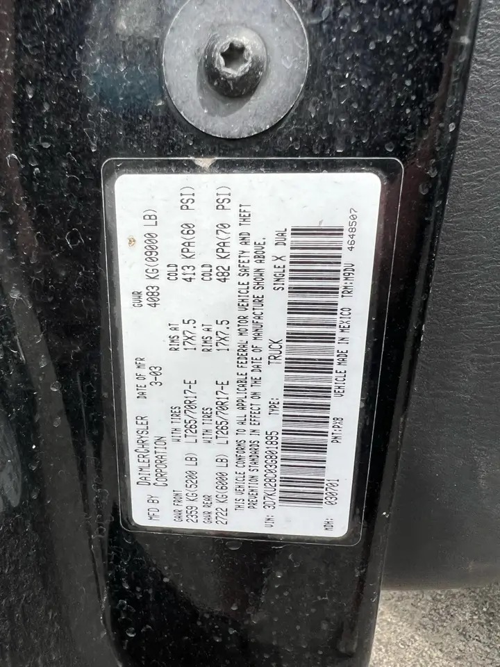 2003 Dodge Ram 2500 SLT