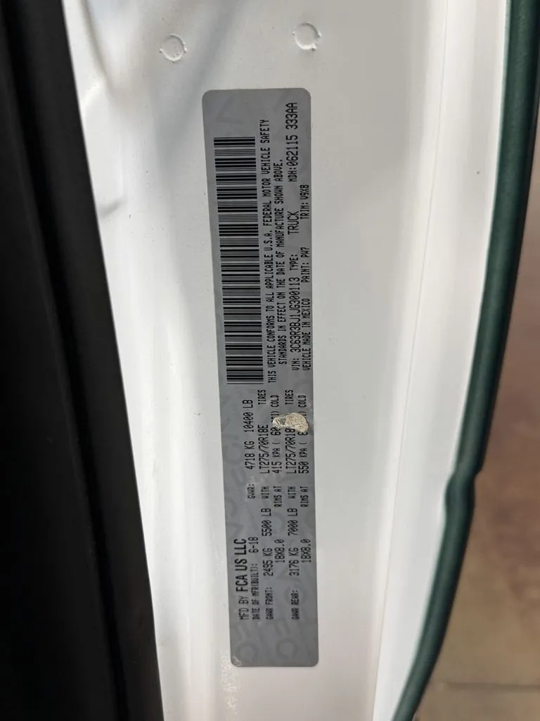 2018 Ram 3500 SLT