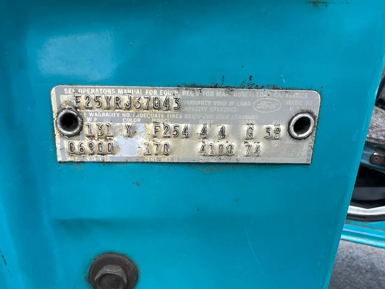 1970 Ford F-250 Regular Cab