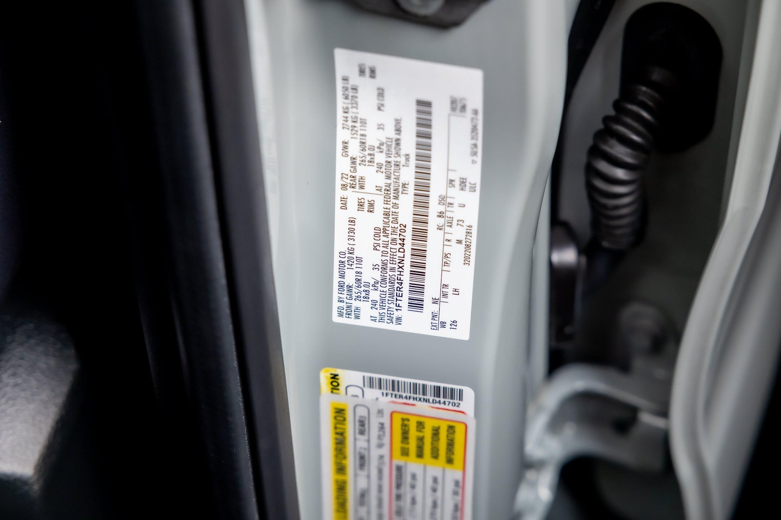 2022 Ford Ranger XLT Black Widow