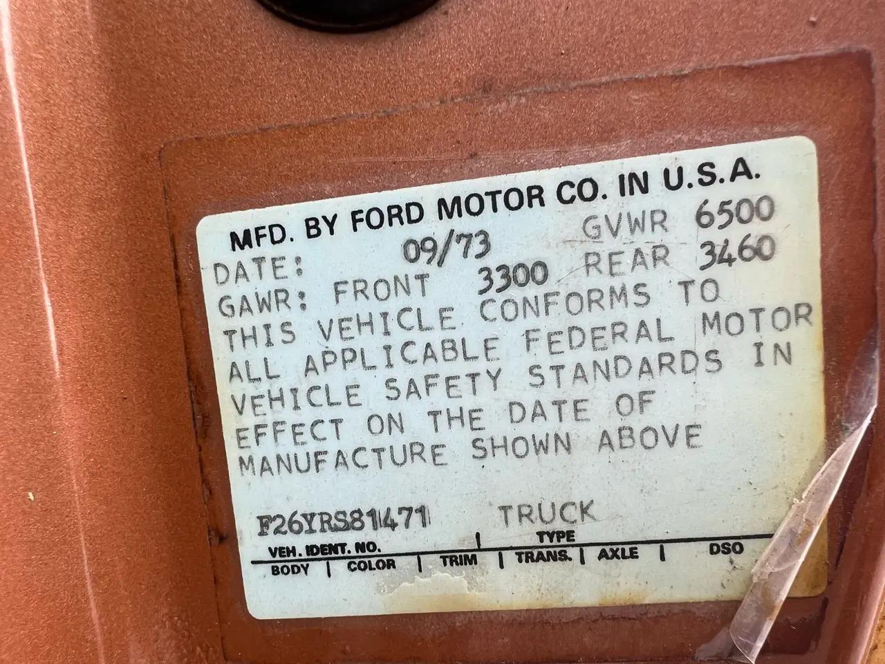 1974 Ford F-250 Highboy Ranger