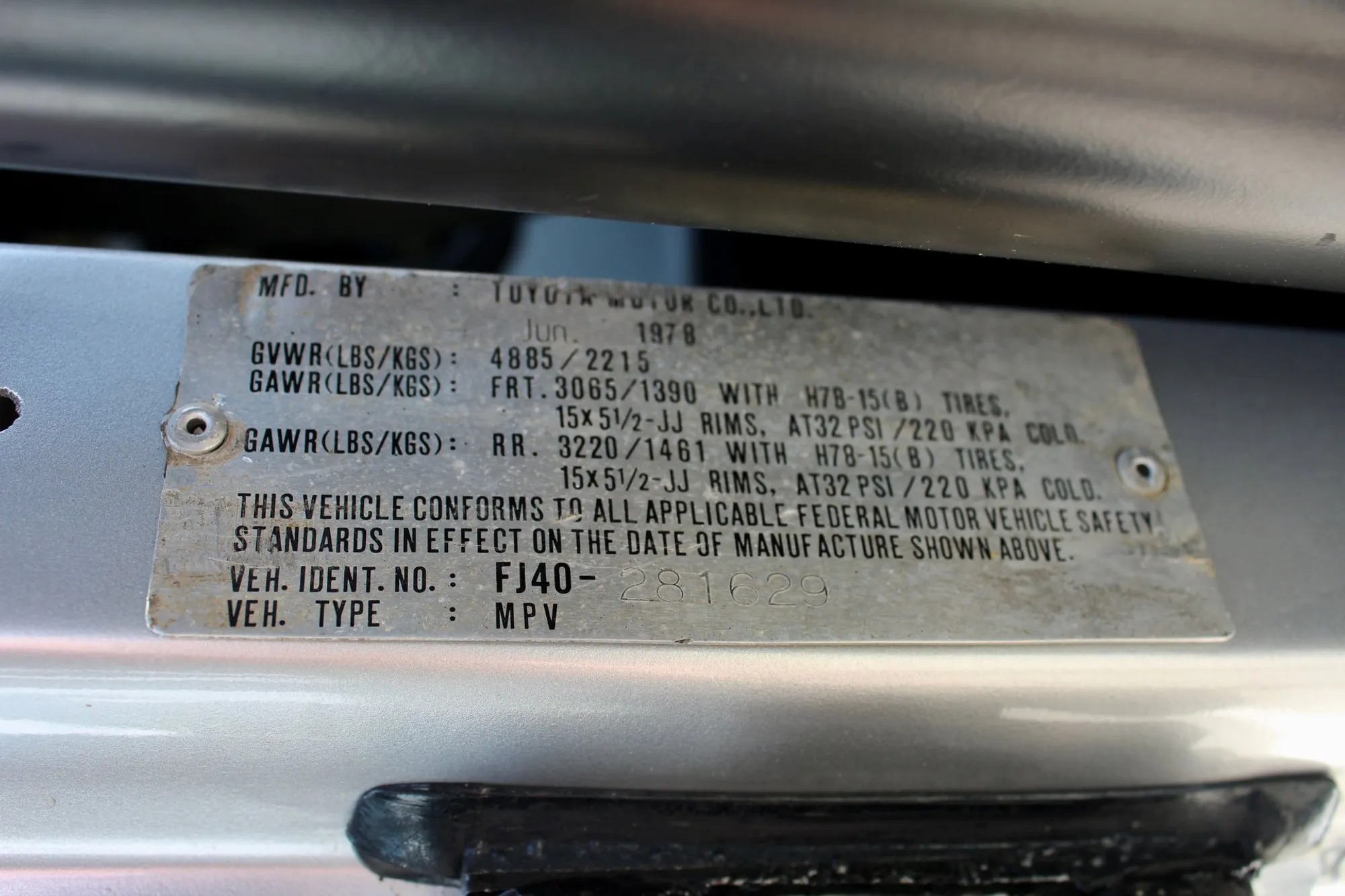 1978 Toyota Land Cruiser FJ40