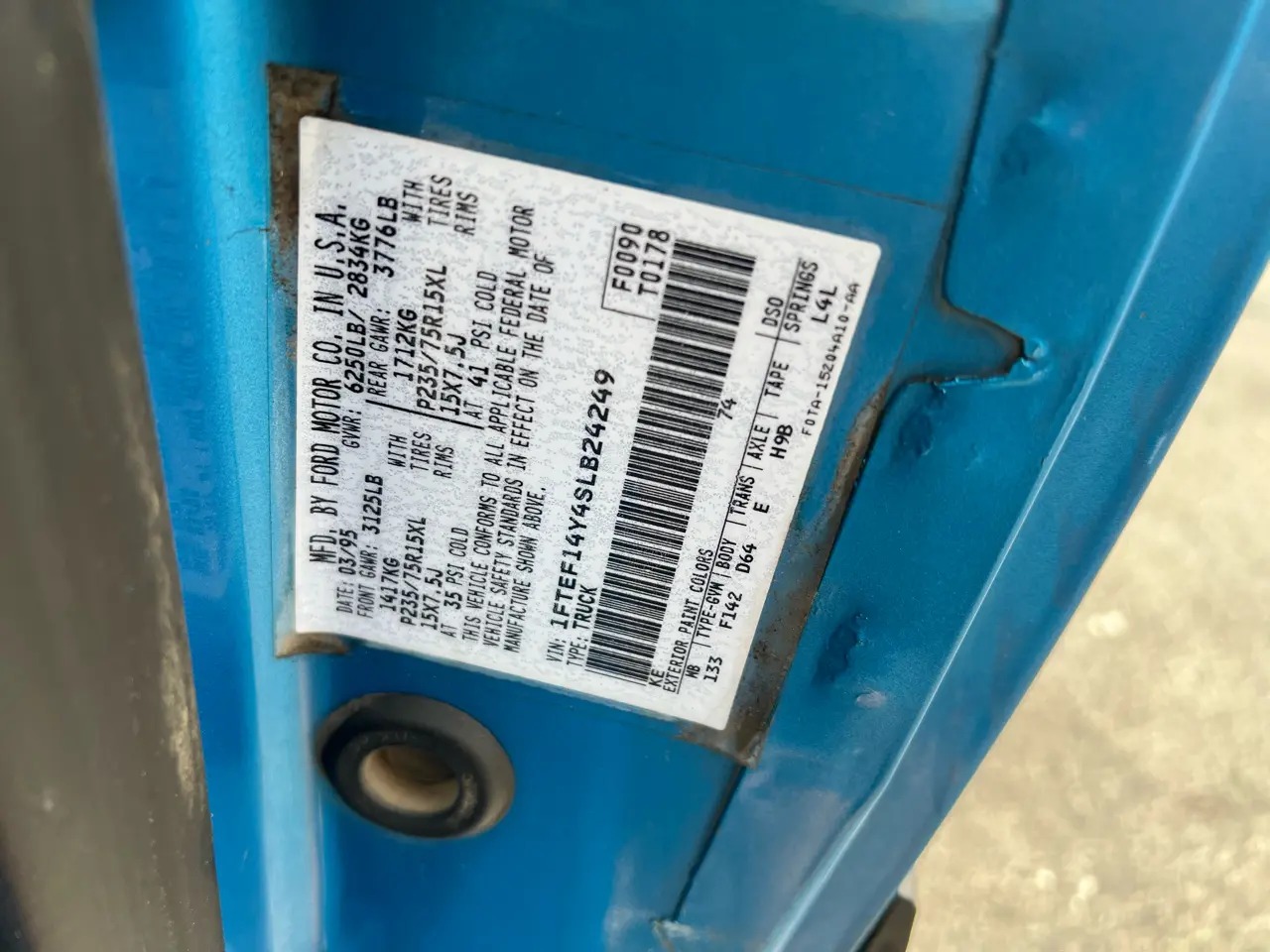 1995 Ford F-150 Reg Cab