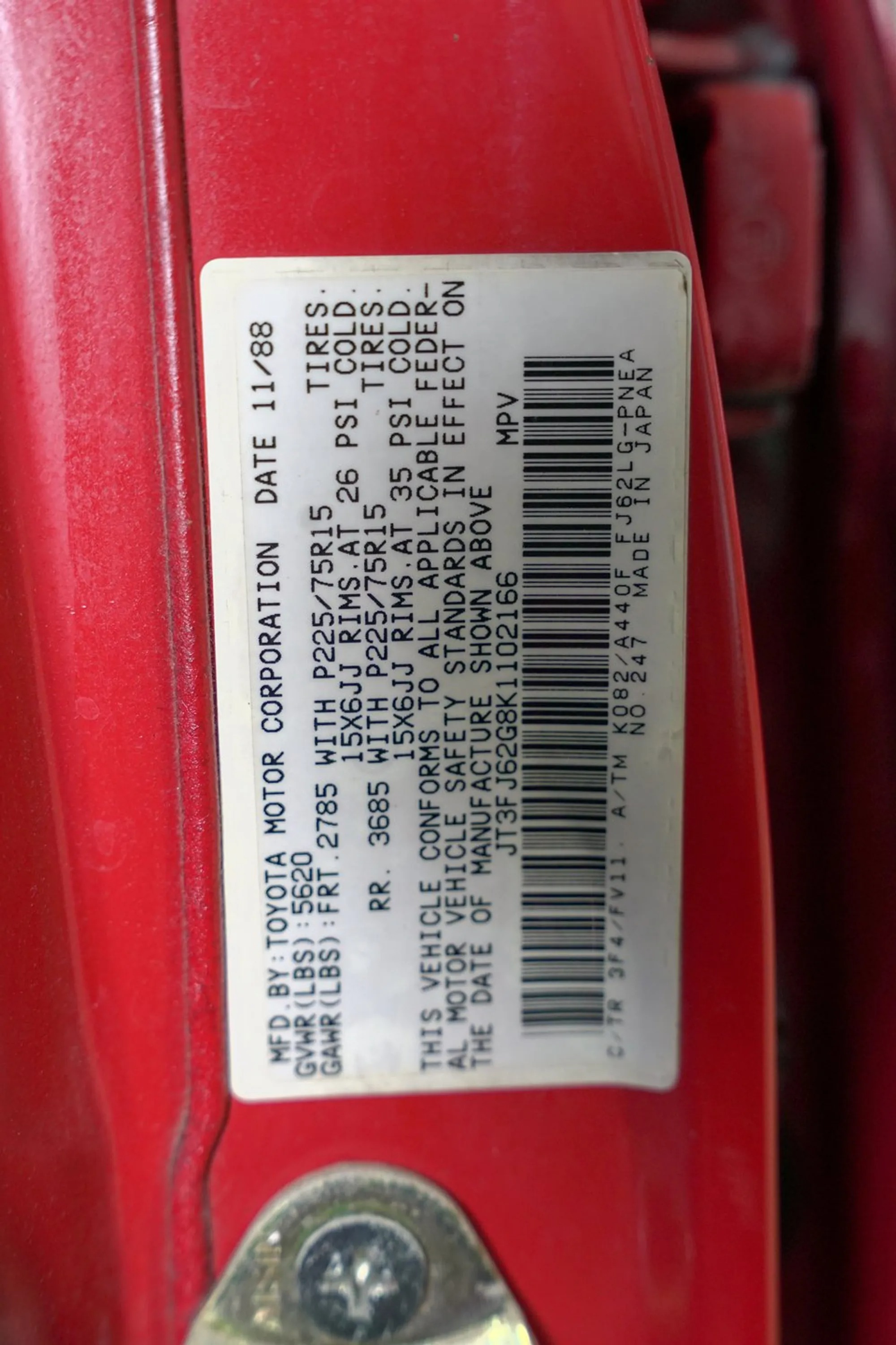 1989 Toyota Land Cruiser FJ62