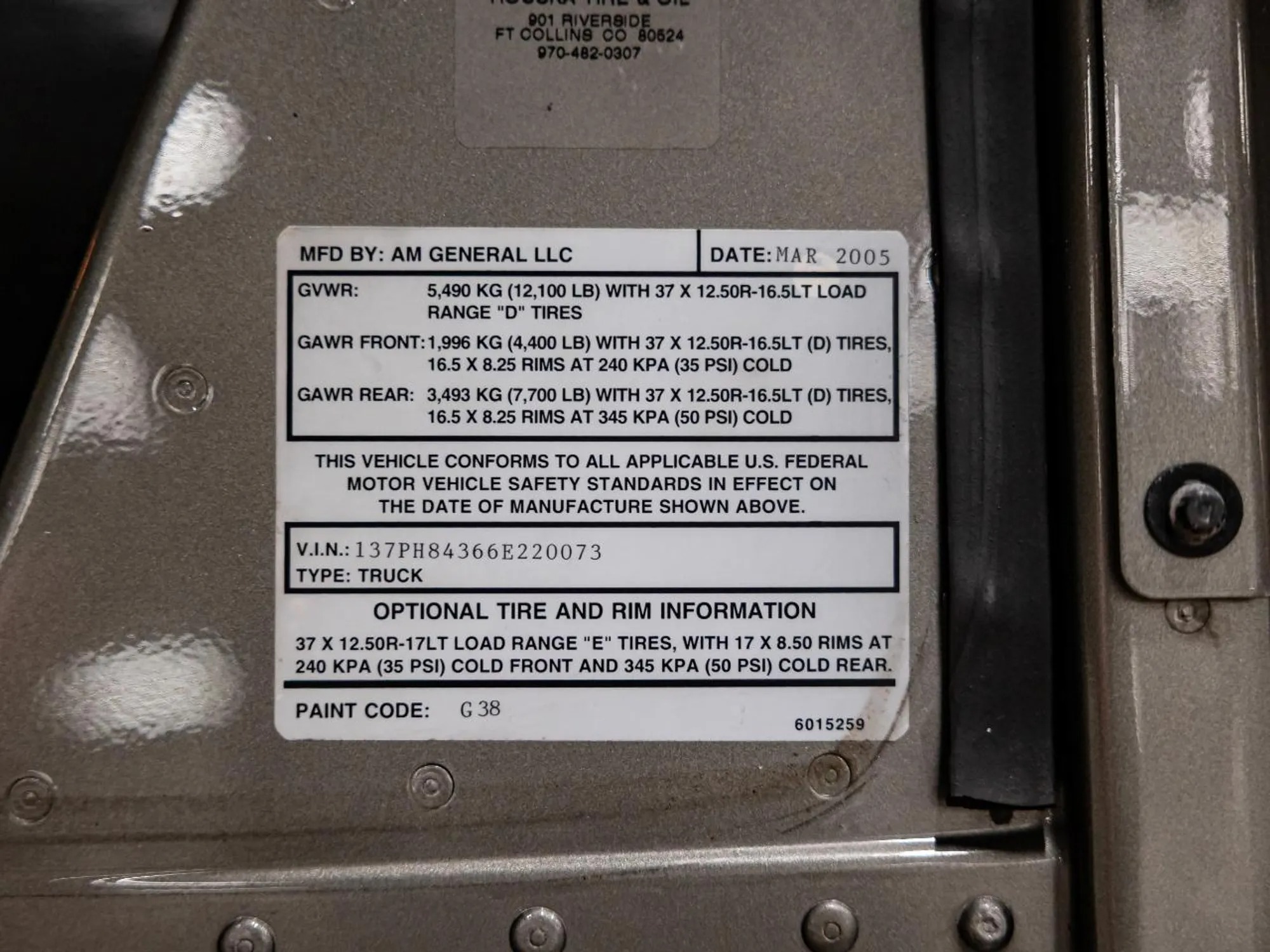 2006 HUMMER H1 Alpha