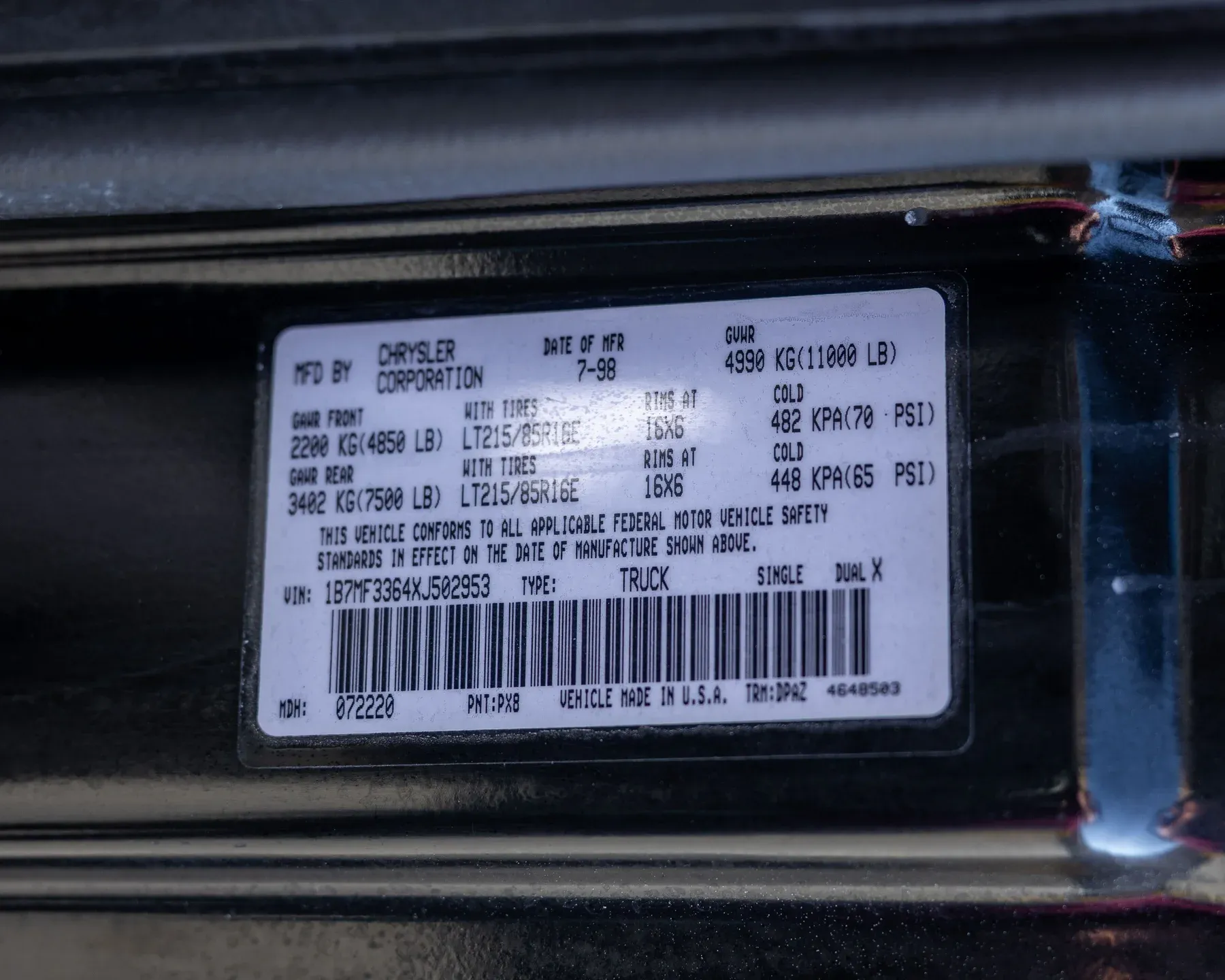 1999 Dodge Ram 3500 DRW