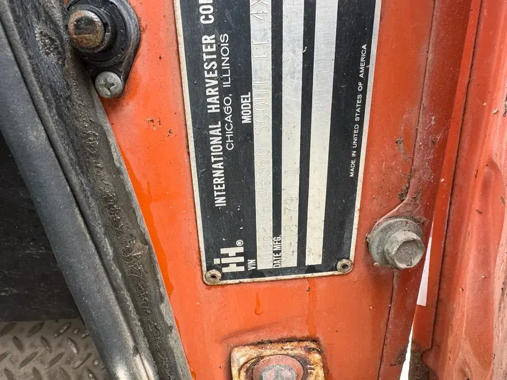 1979 International Harvester Scout II Project