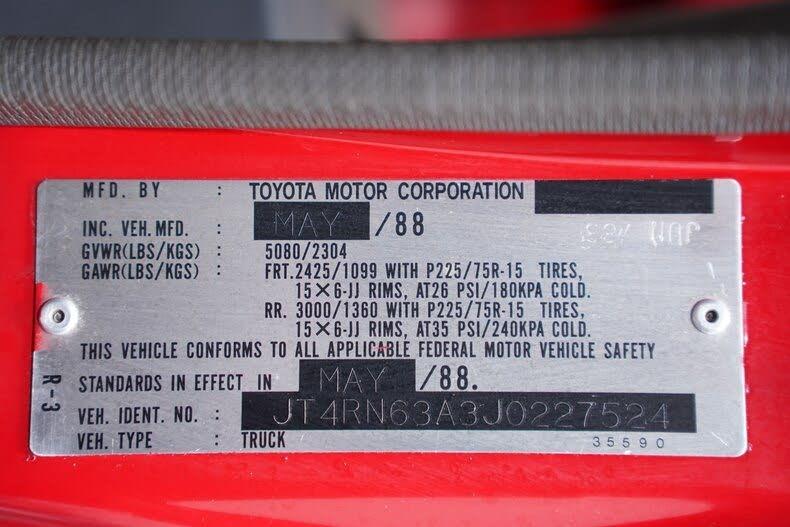 1988 Toyota Pickup SR5