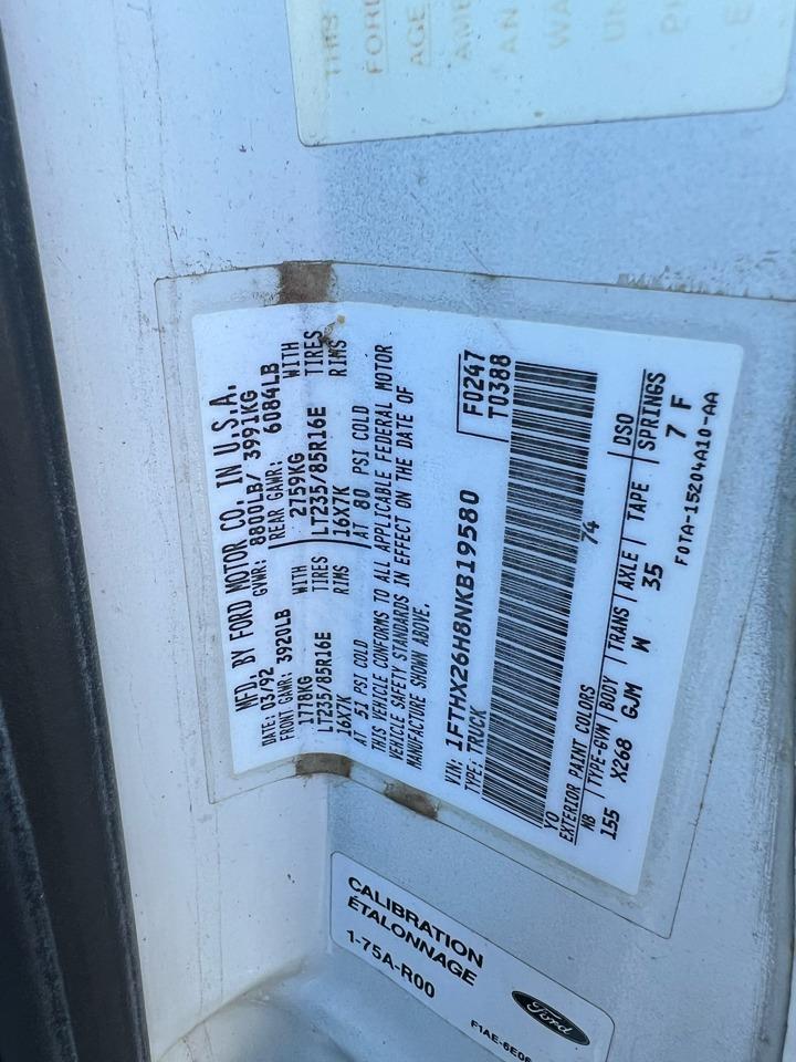 1992 Ford F-250 XLT HD