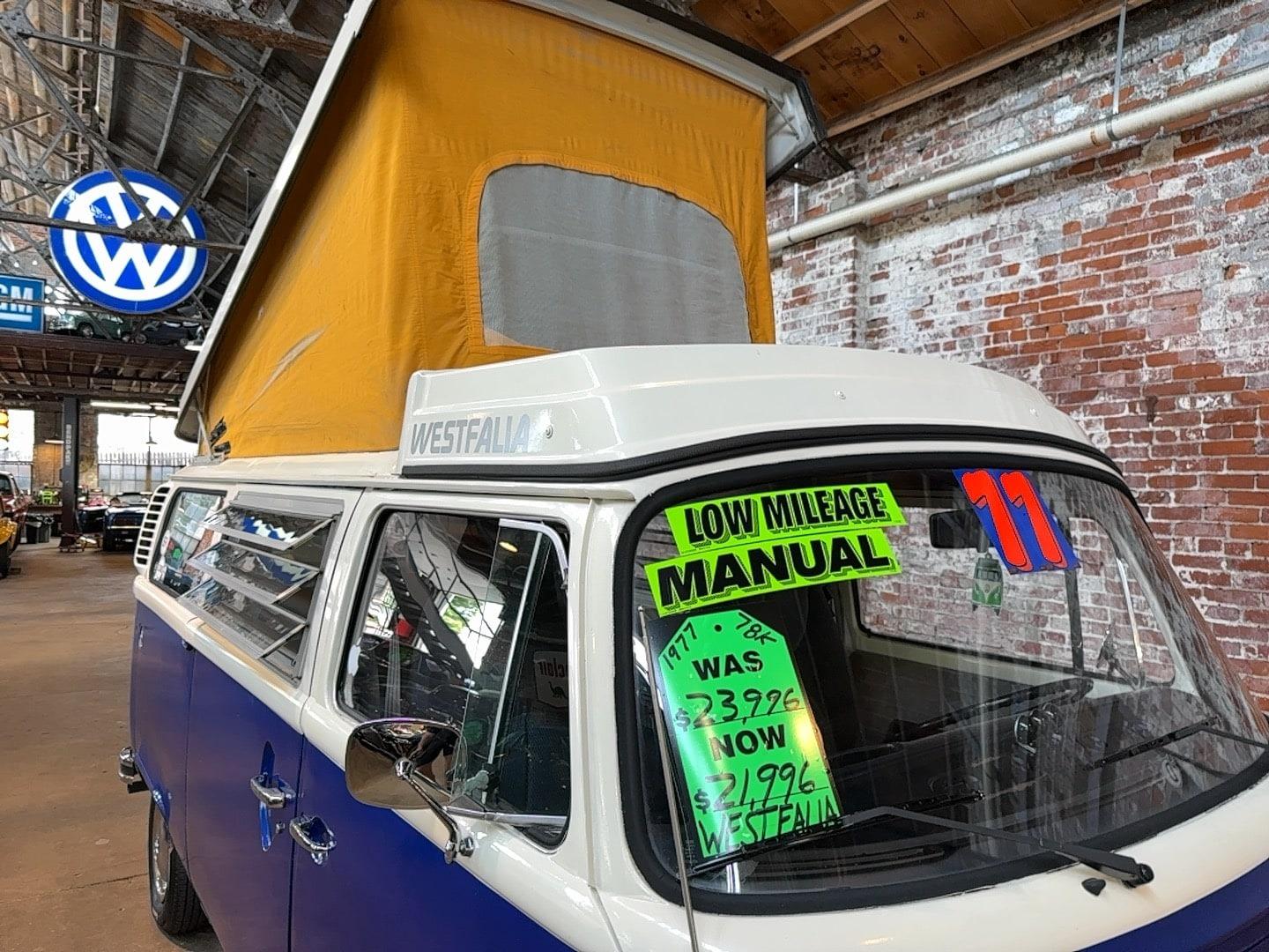 1977 Volkswagen Westfalia Camper Van